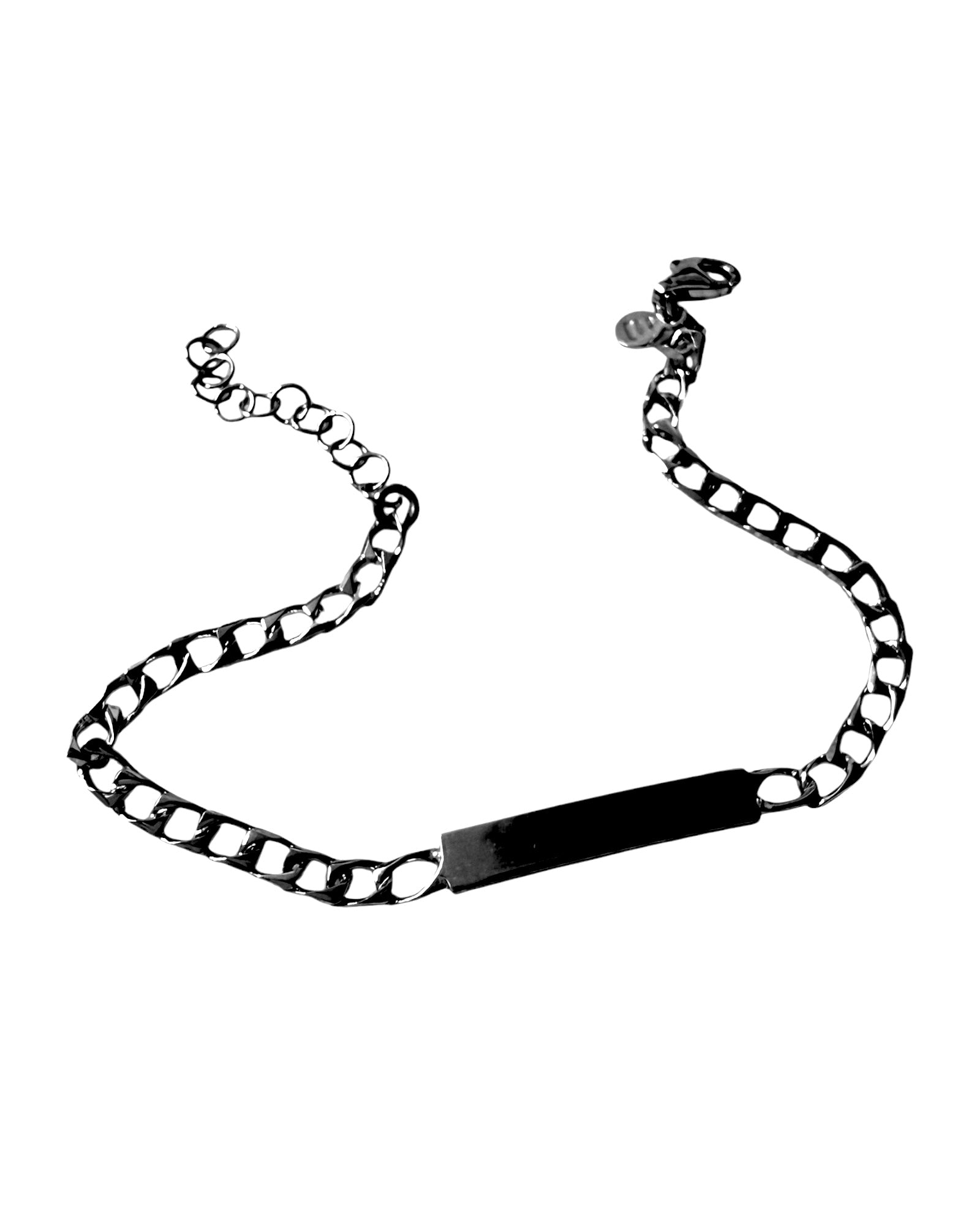 Pulseira Corrente com Chapa em Prata