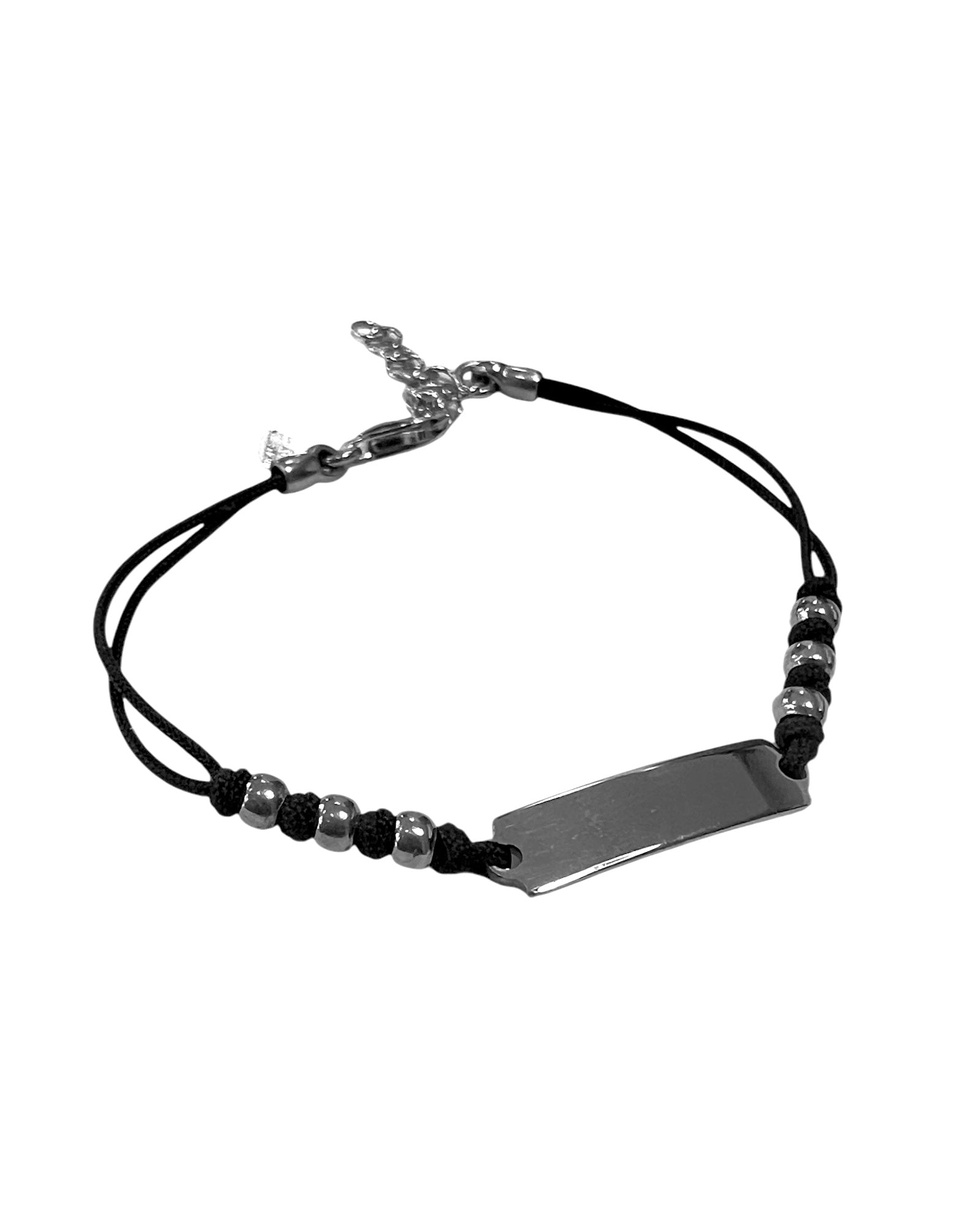 Silk Bracelet for Children with Silver Plate