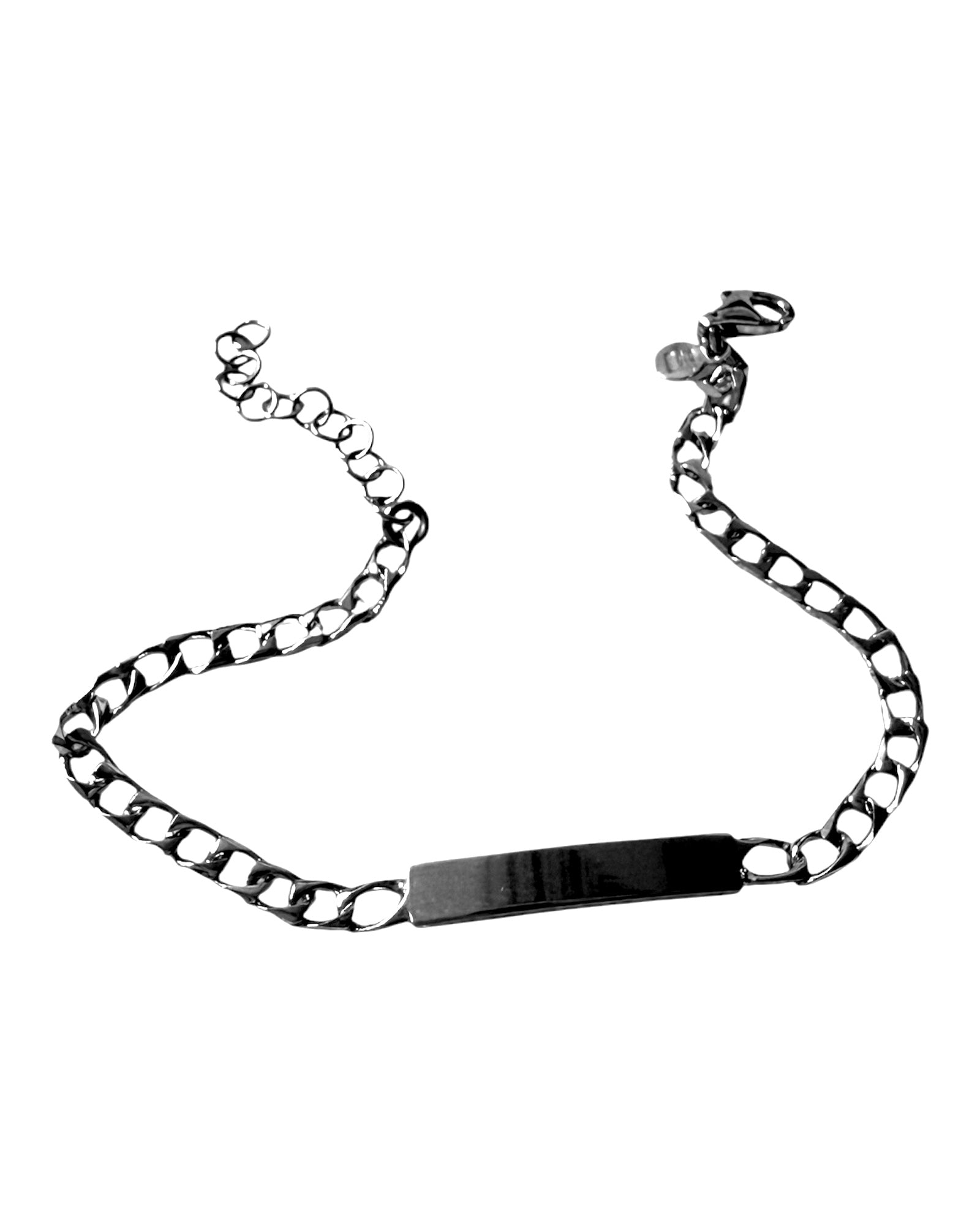 Pulseira Corrente com Chapa em Prata