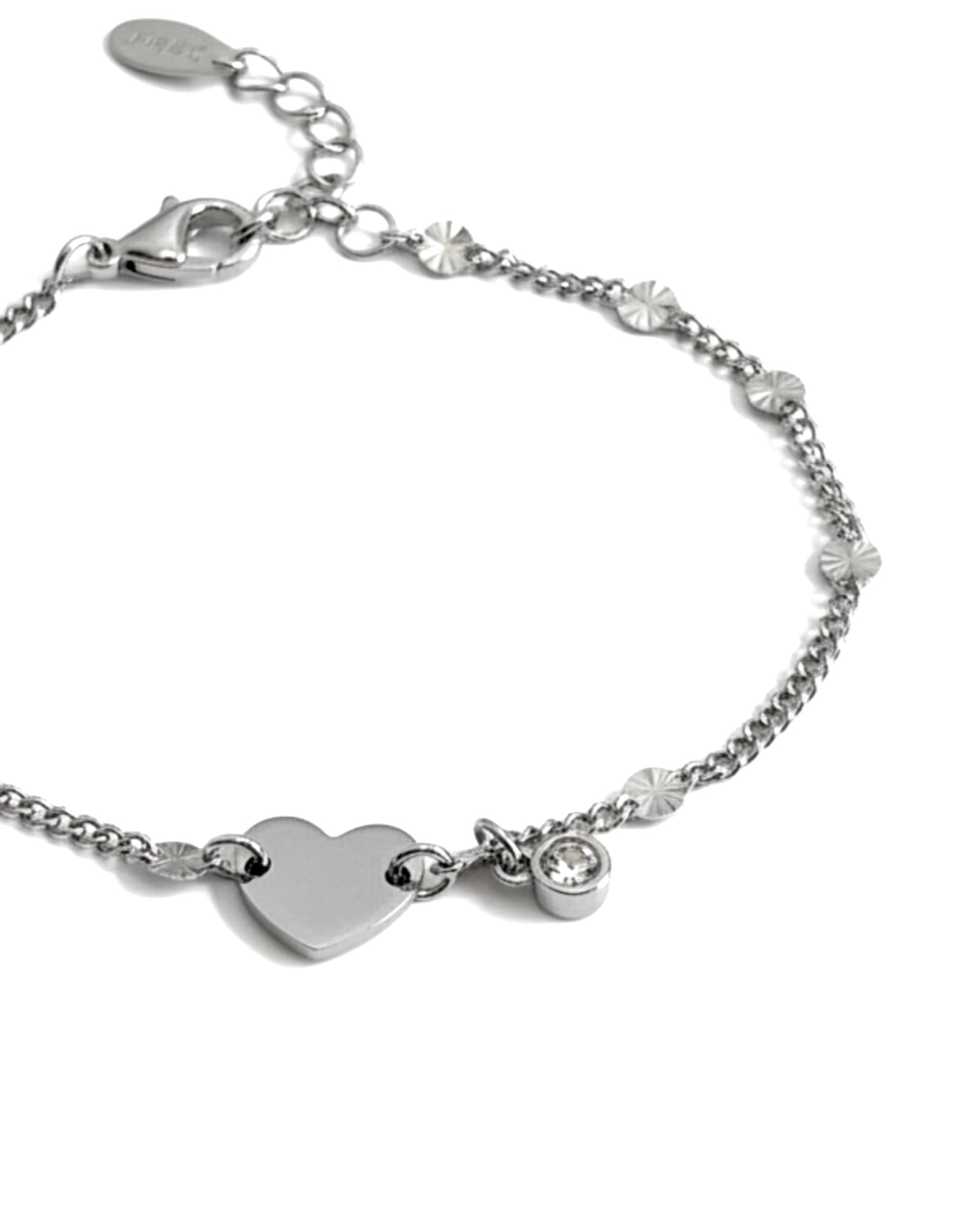 Pulseiras Coração em Prata