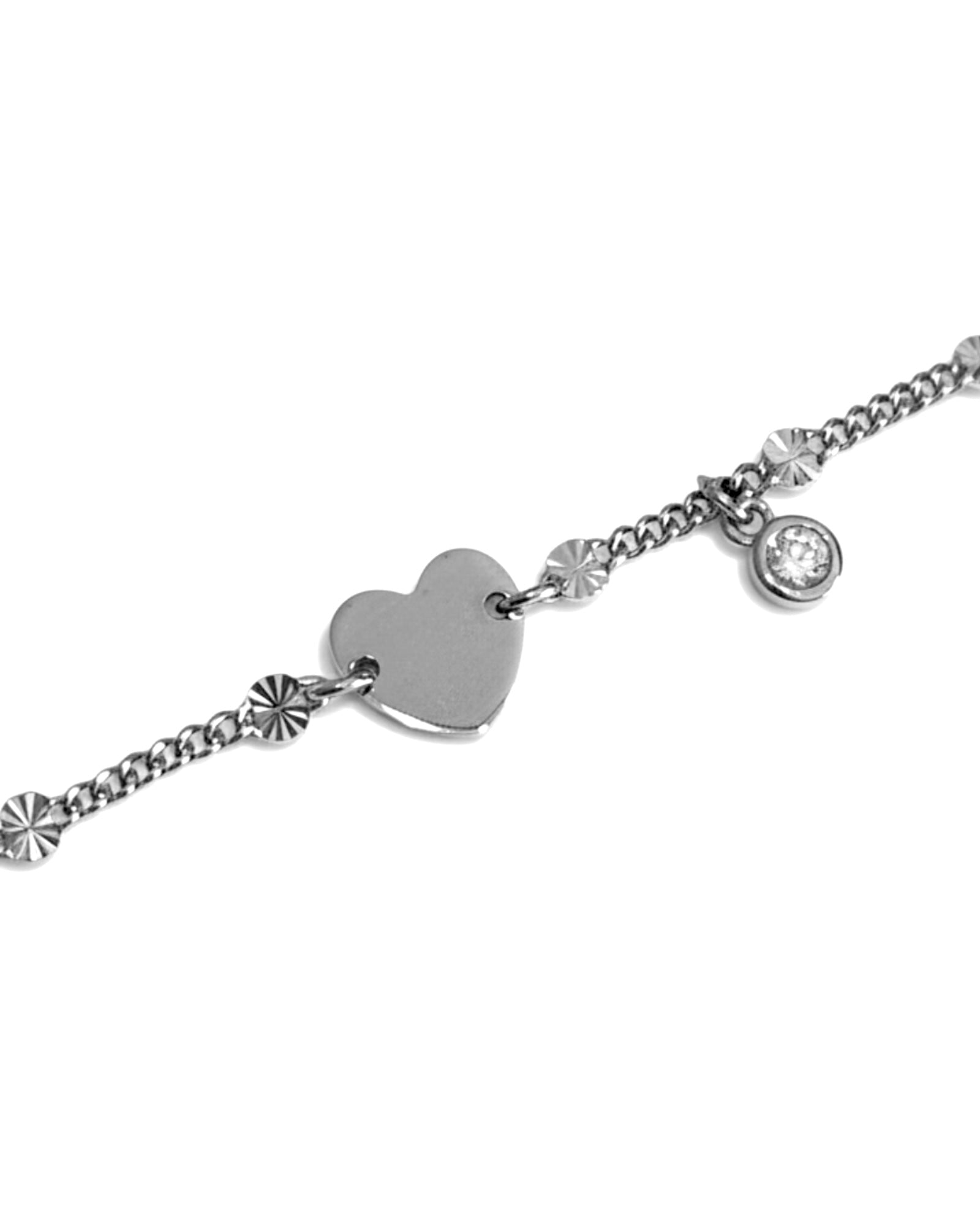 Pulseiras Coração em Prata