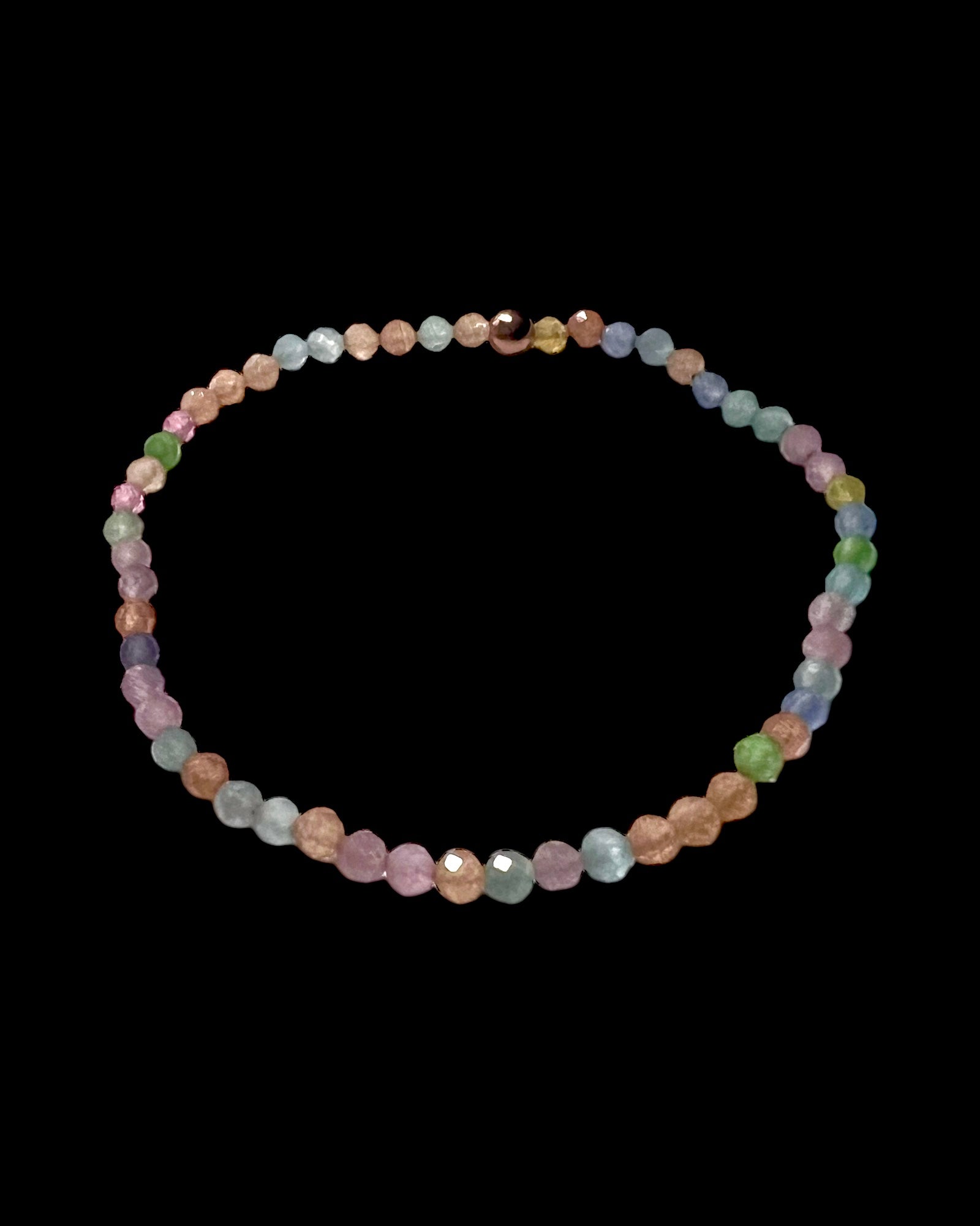 Colorful Pink Silver Bracelet