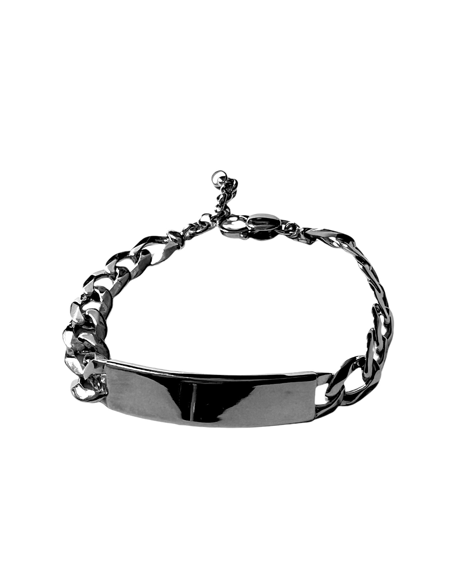 Chain Bracelet with Silver Plate