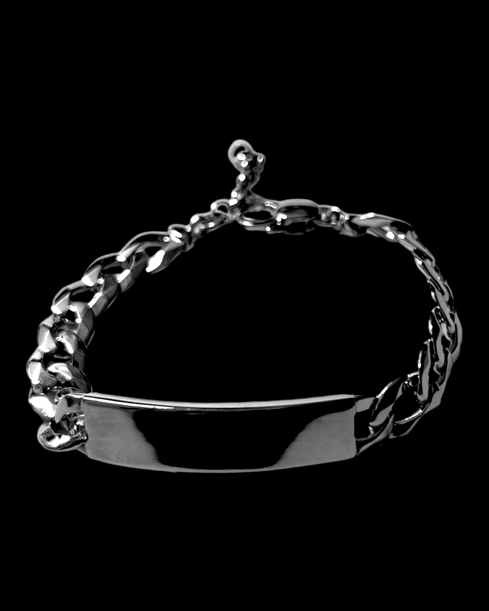 Chain Bracelet with Silver Plate