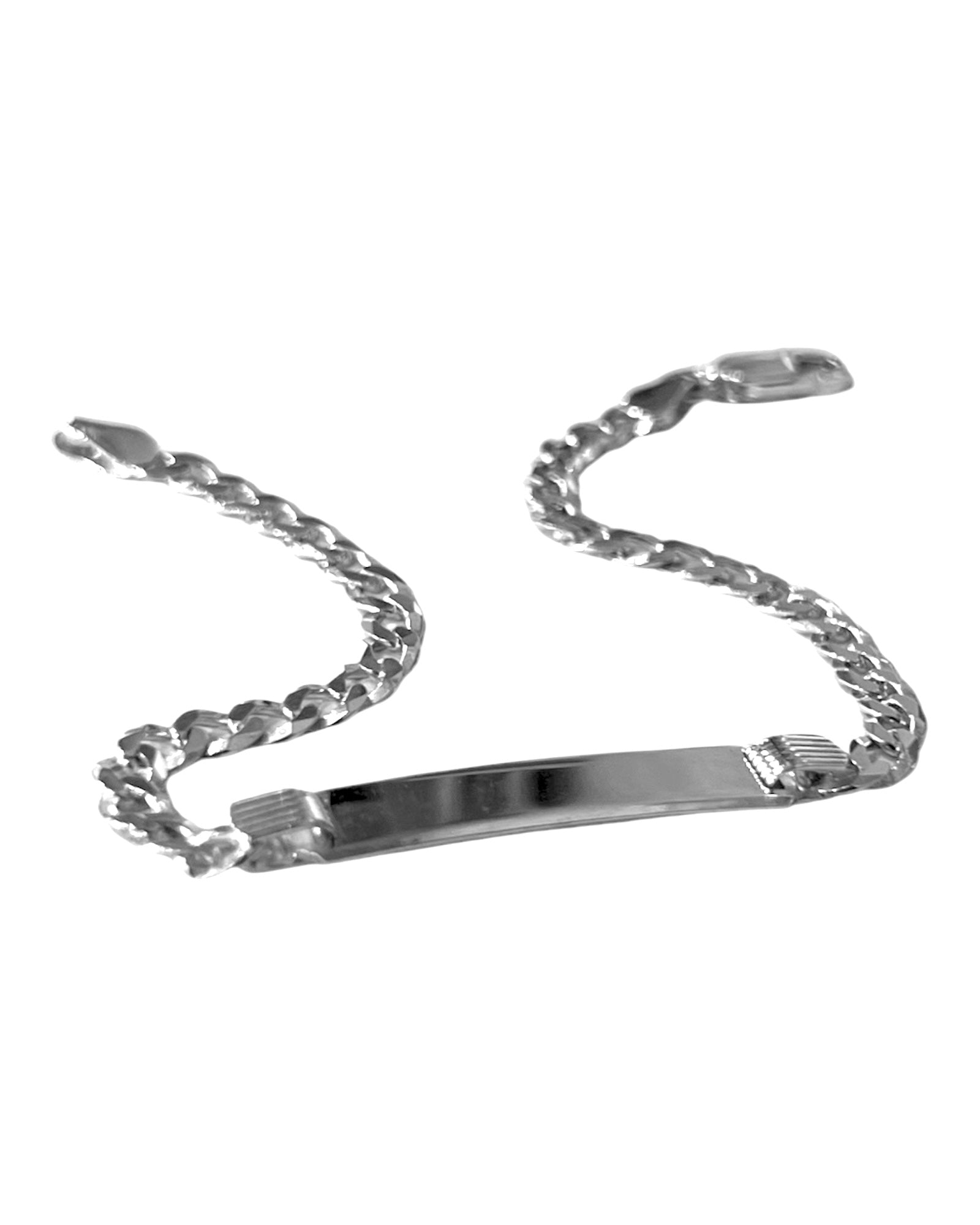 Pulseira Corrente com Chapa em Prata