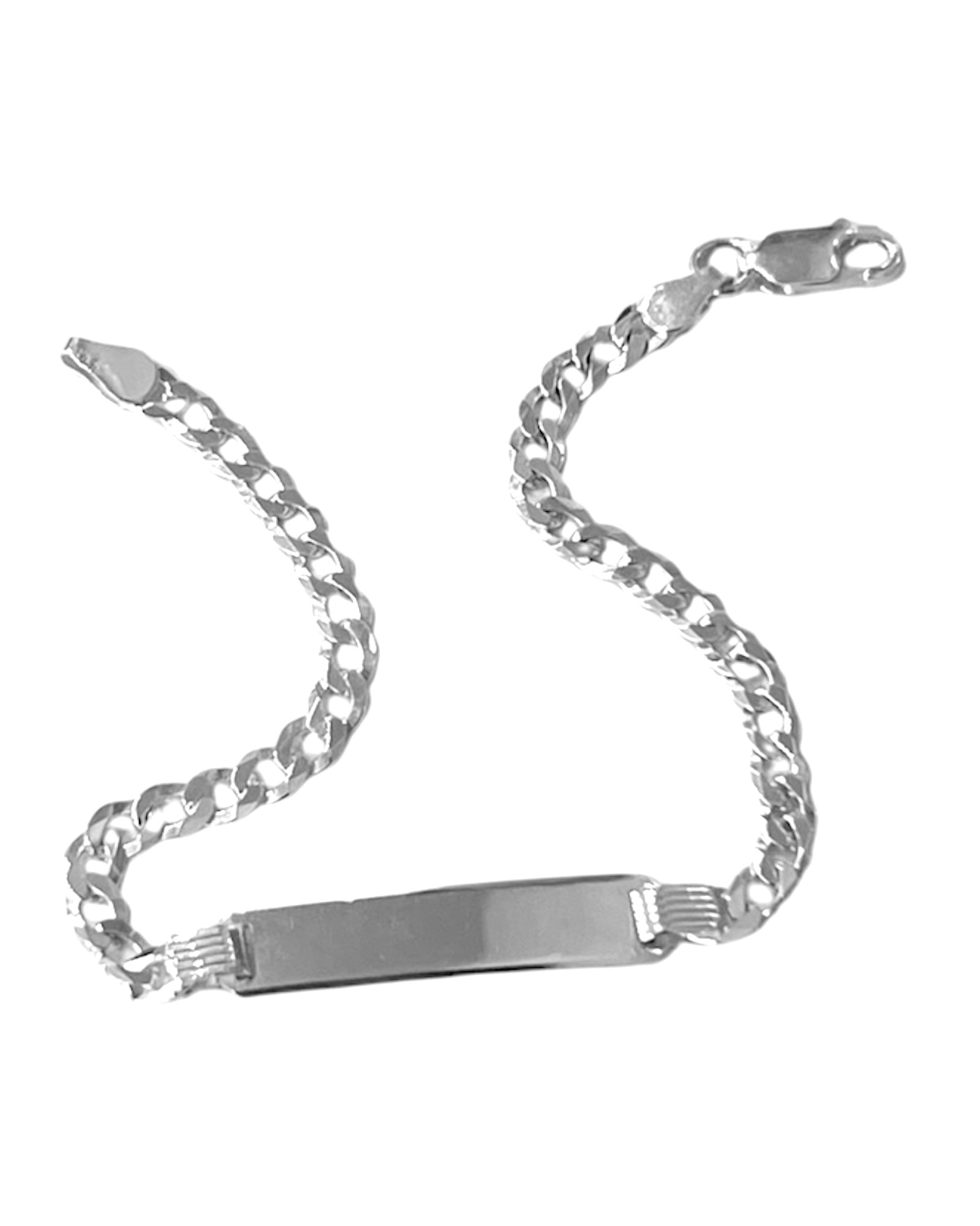 Pulseira Corrente com Chapa em Prata