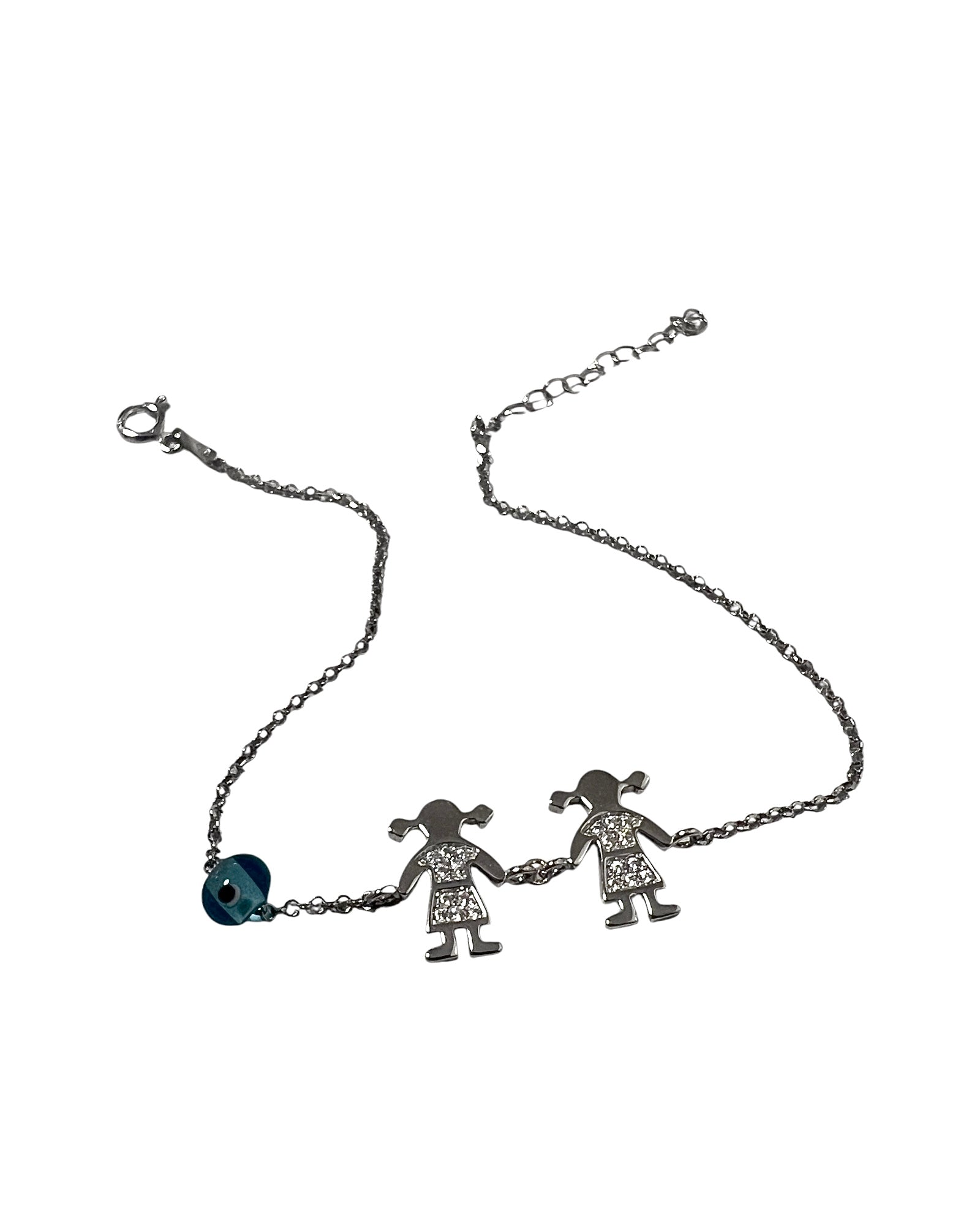 Pulseira Meninas em Prata