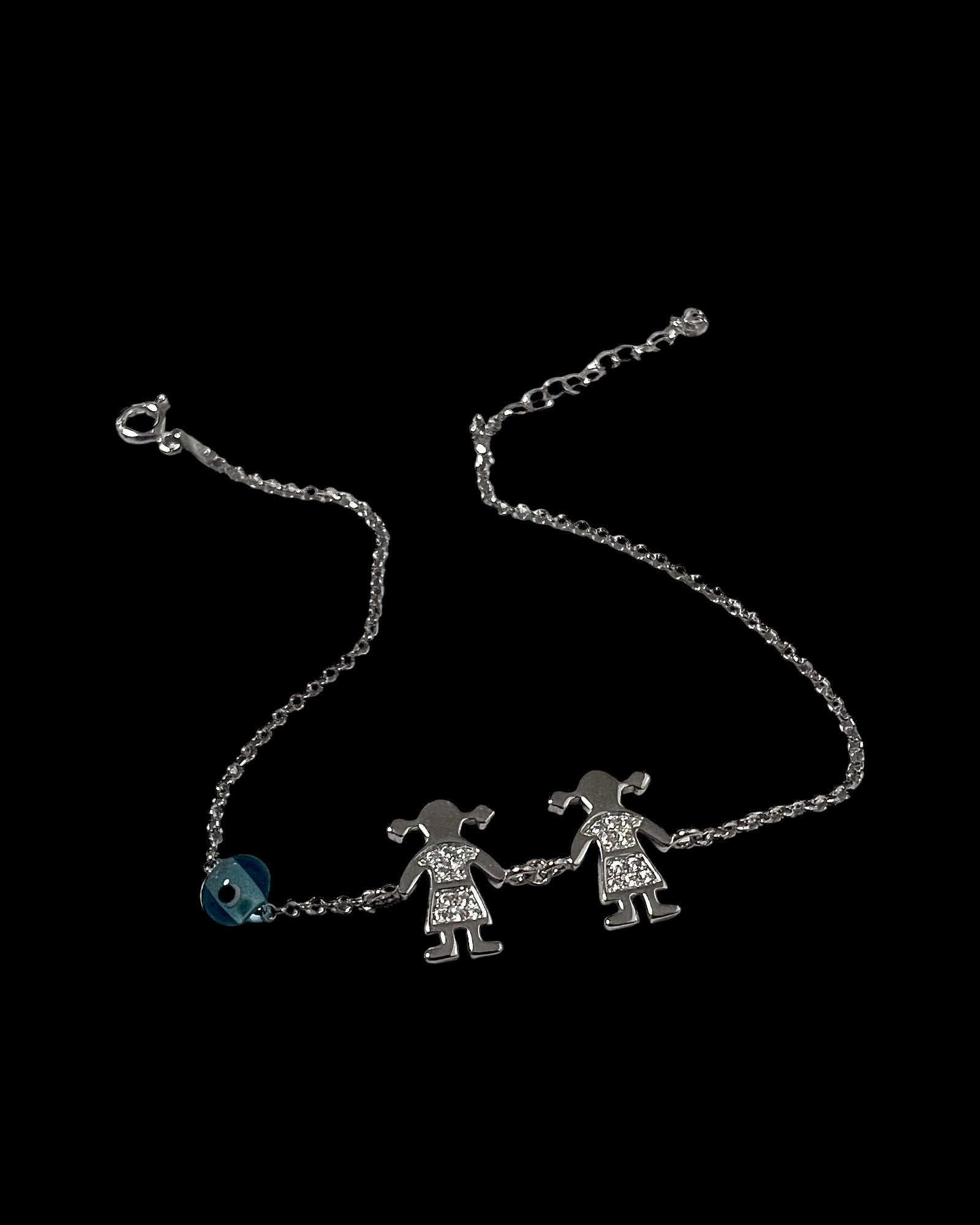 Pulseira Meninas em Prata