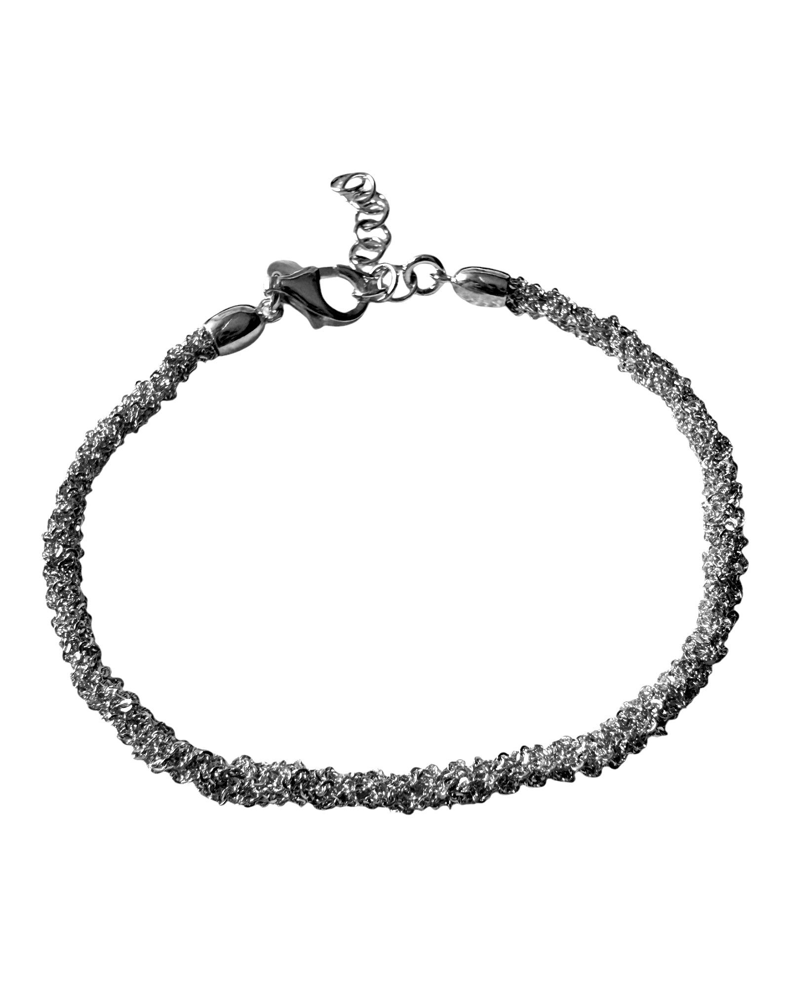Pulseira Simples com Brilho em Prata
