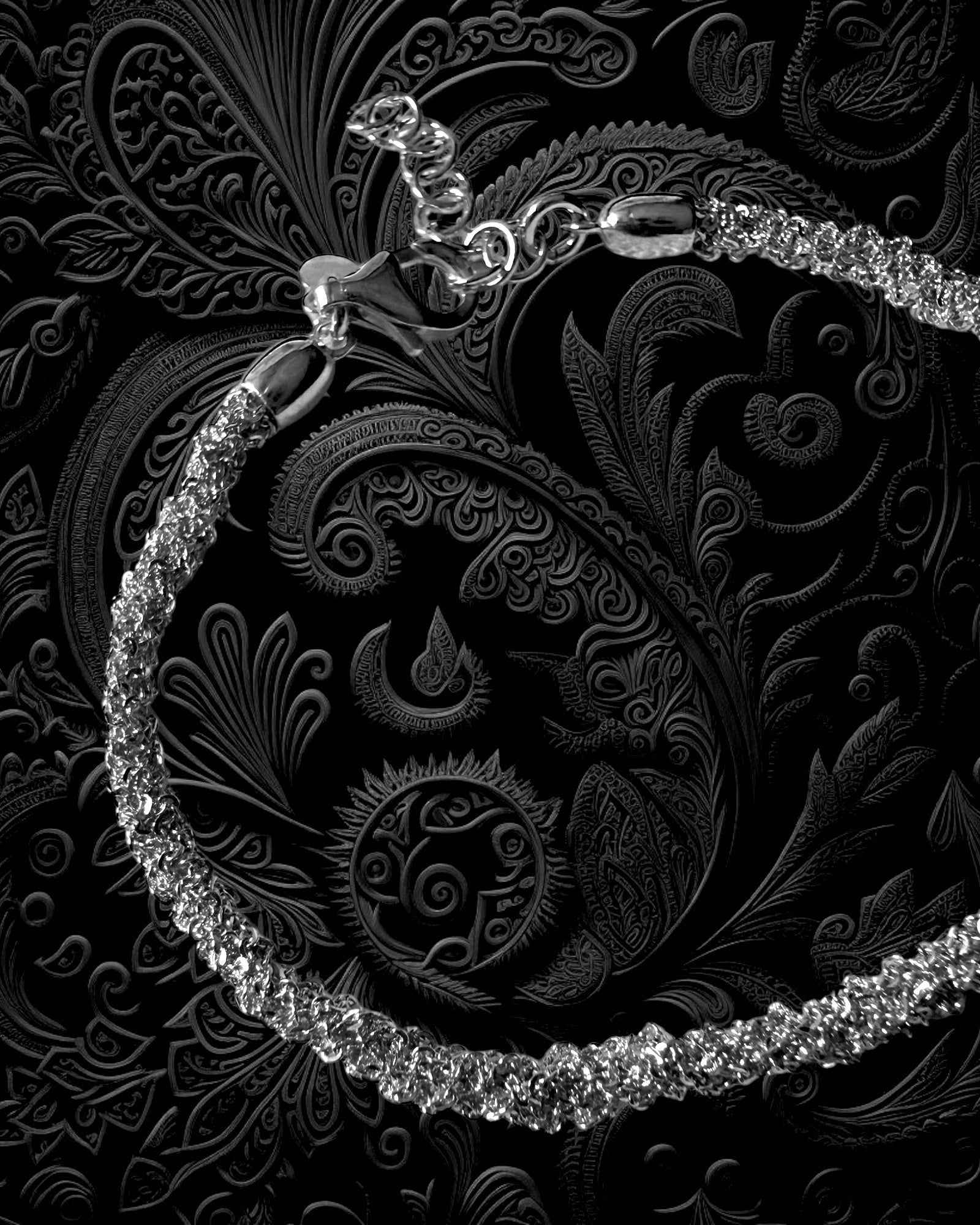 Pulseira Simples com Brilho em Prata