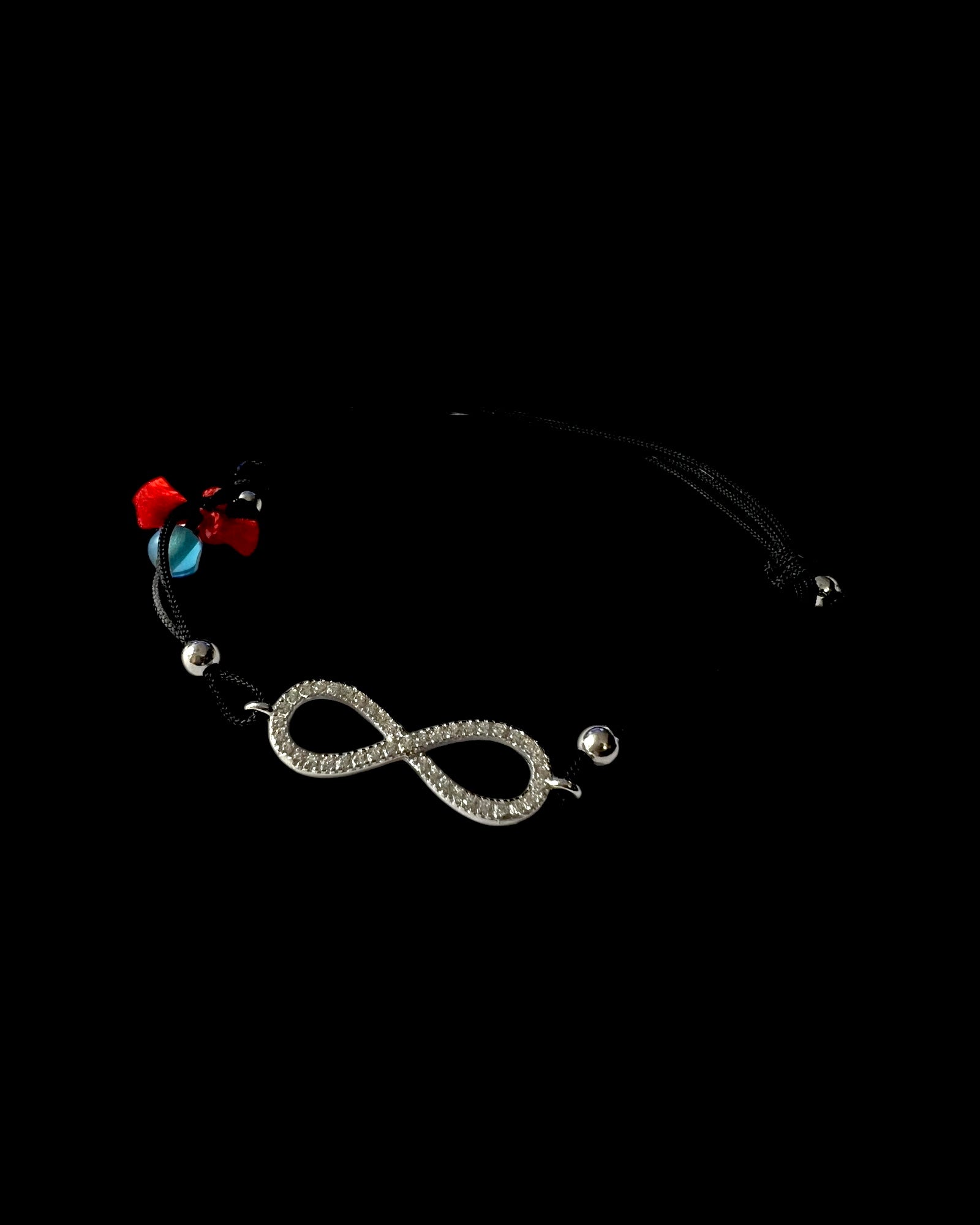 Pulseira Seda Infinito em Prata