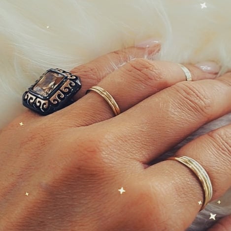 Stone Color and Silver Ring
