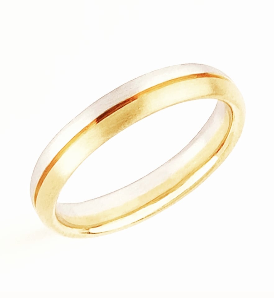 Silver and Gold Wedding Ring