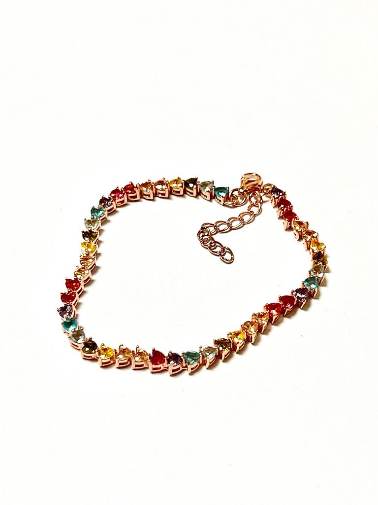 Pulseira Corações Coloridos