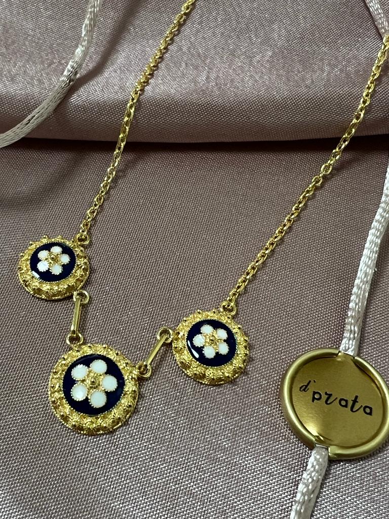 Snail Necklace in Gold Plated Silver