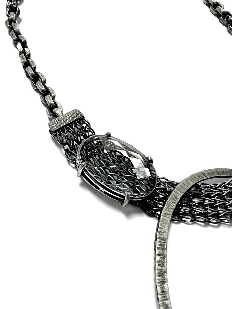 Colar com Brilho em Prata