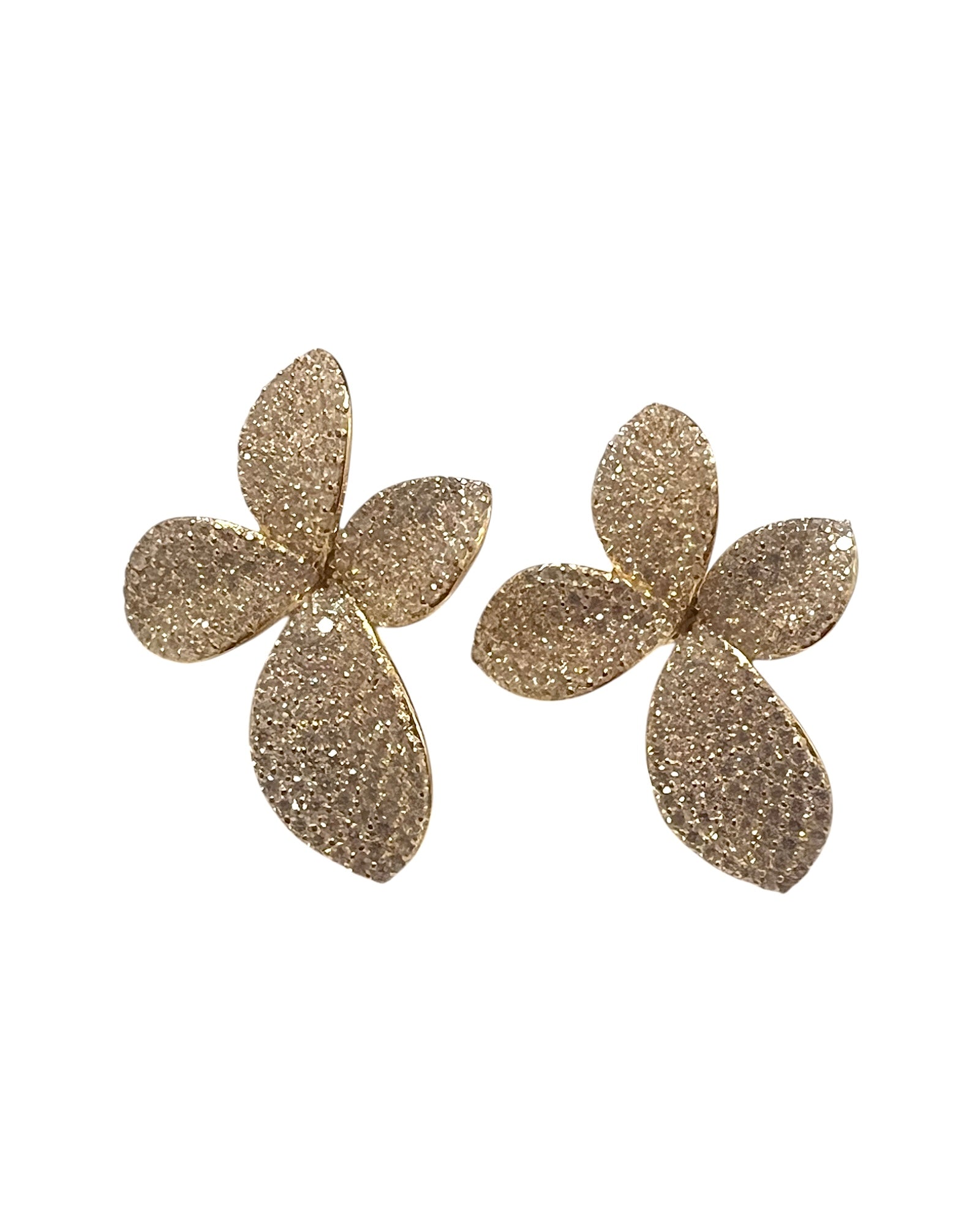 Petal Earrings in Gold Silver