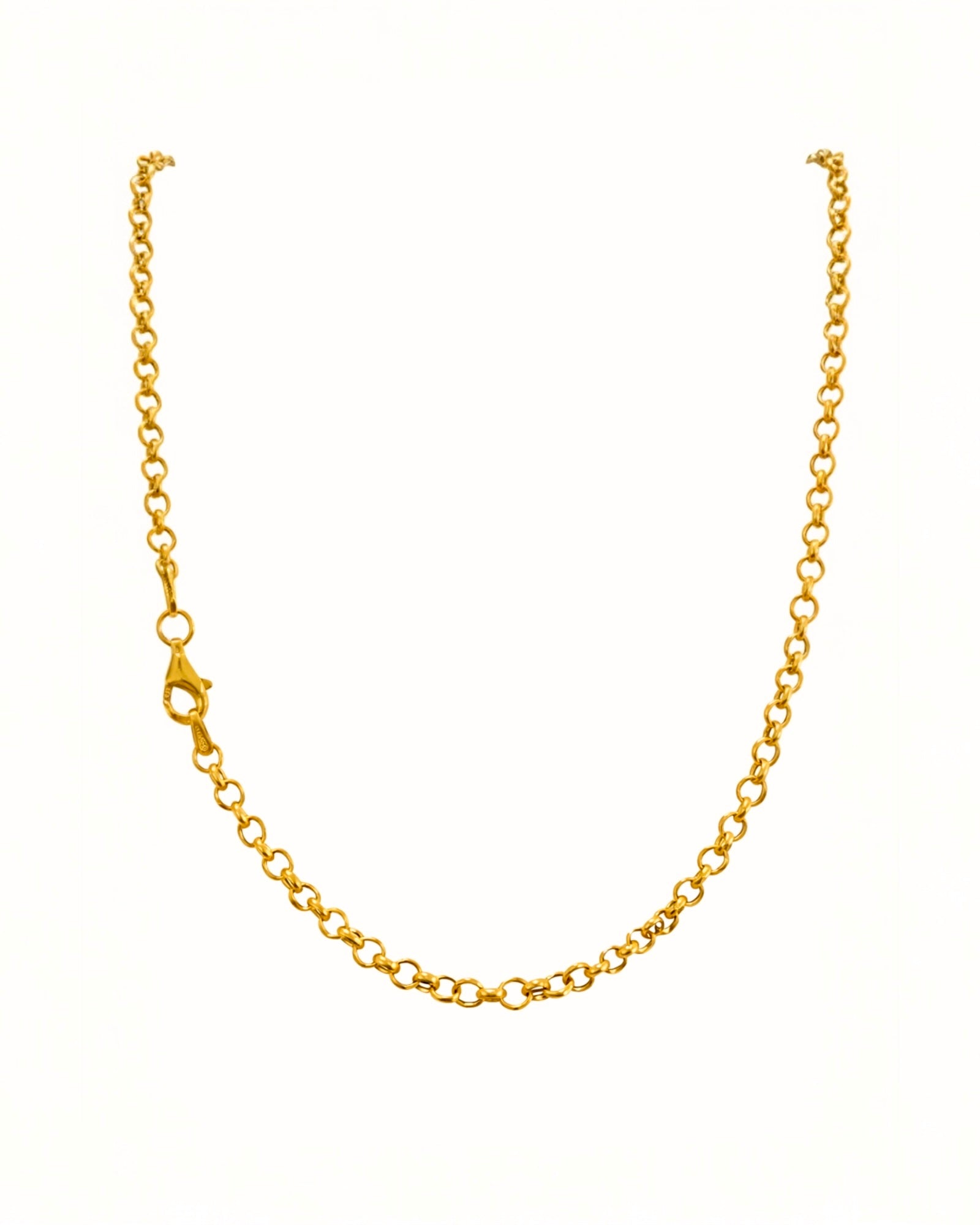 Simple Rose Silver Necklace