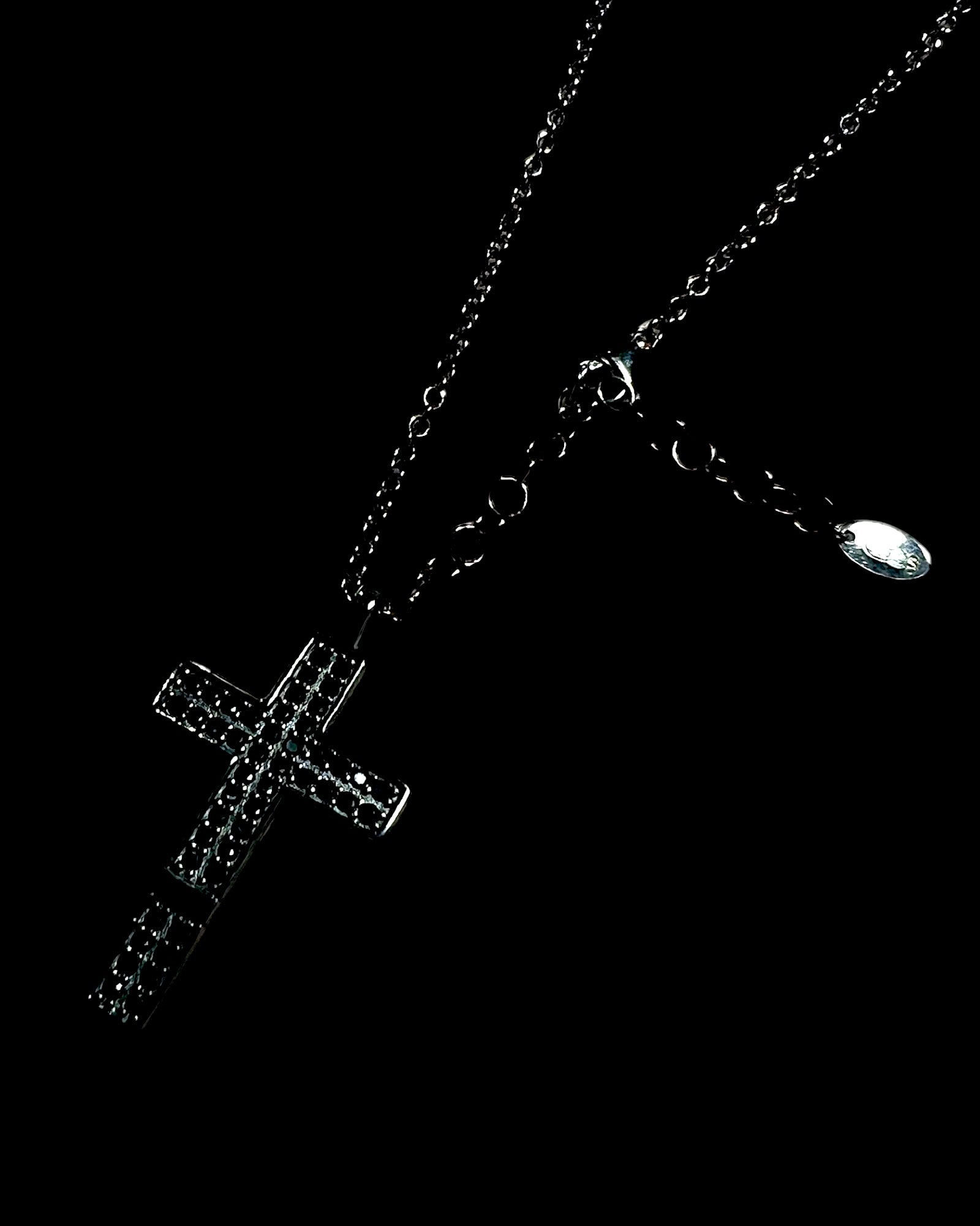 Silver Cross Necklace for Men