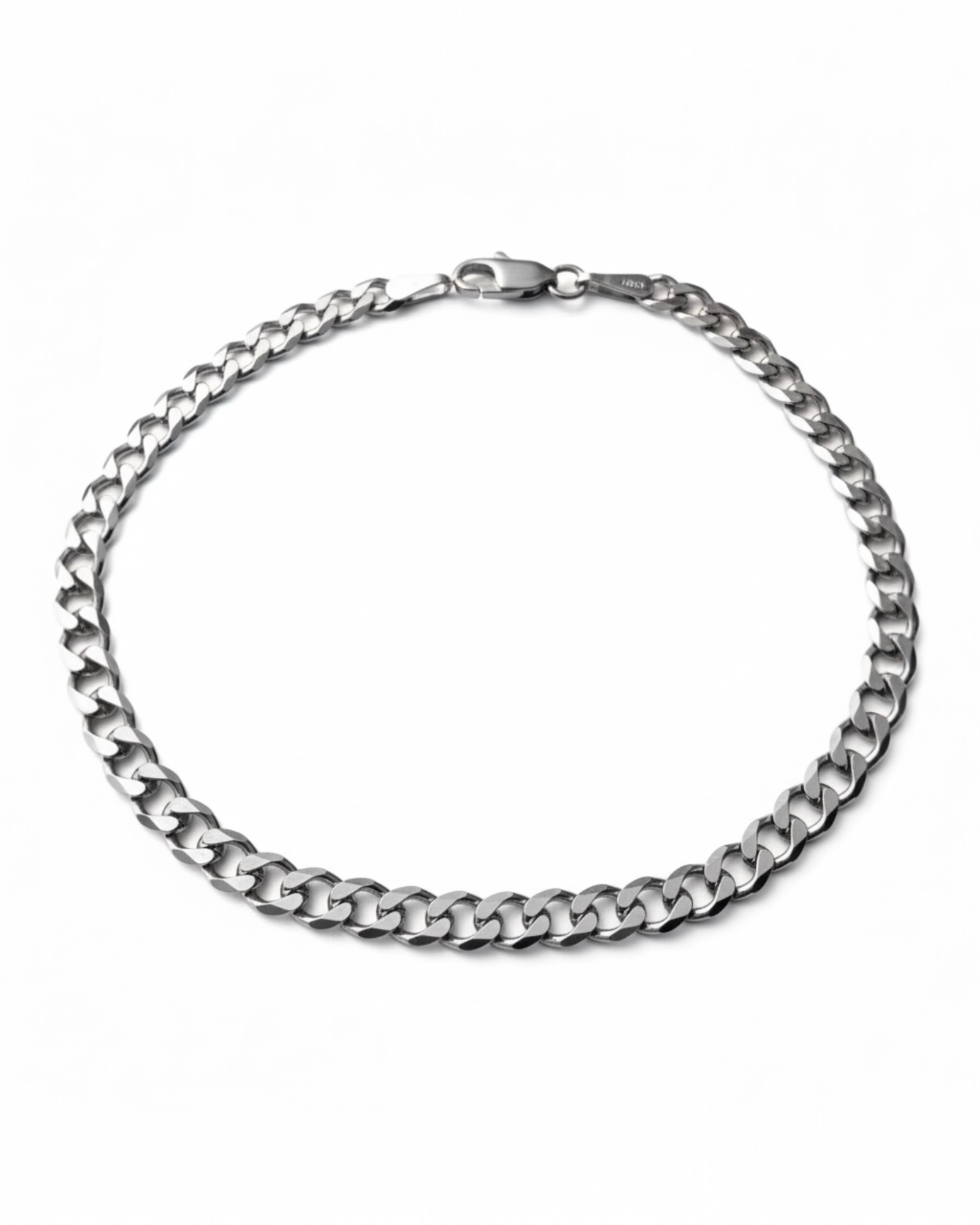 Pulseira Gourmette em Prata 925% para Homem – Malha Grumet Clássica