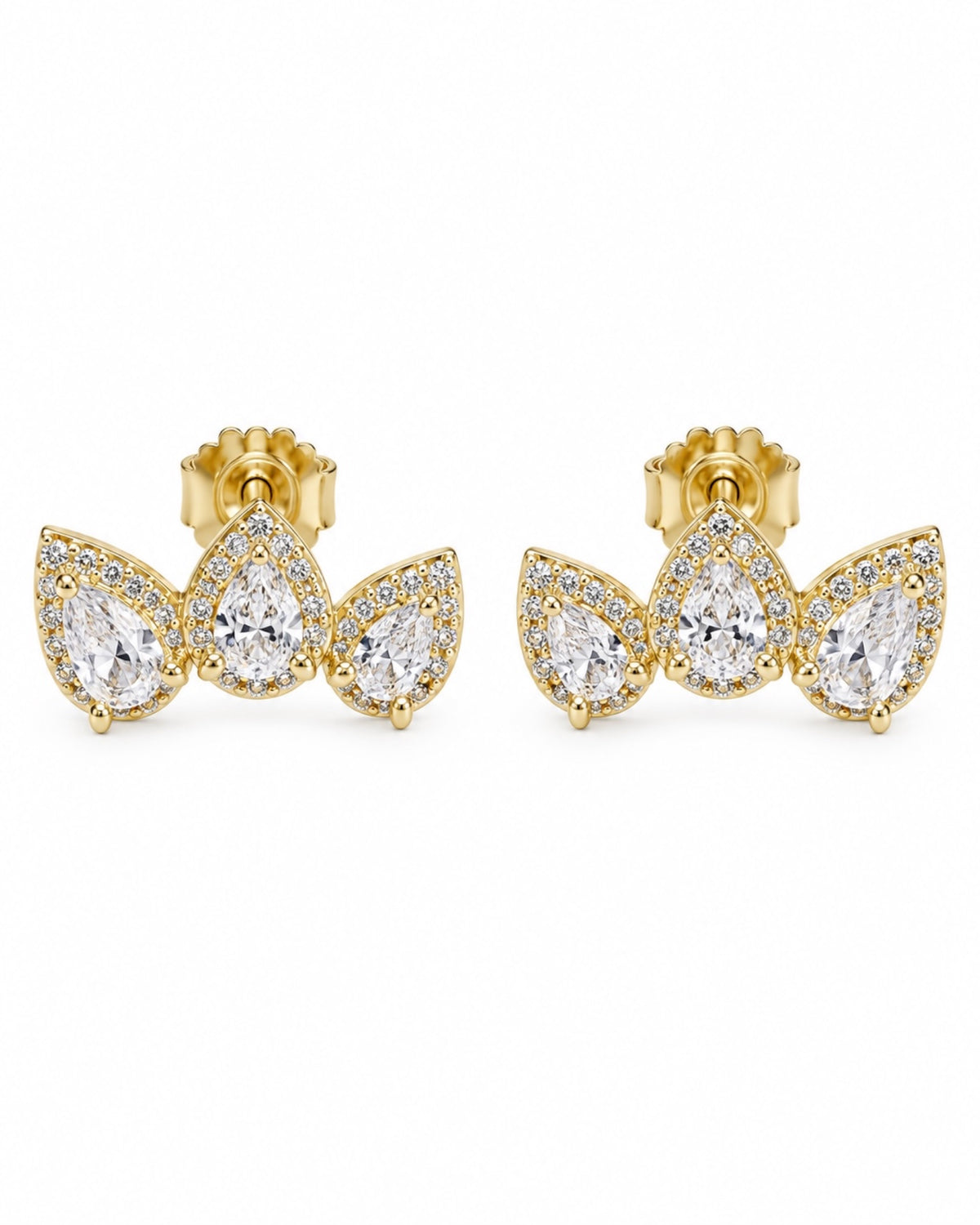 Sparkling Silver Earrings