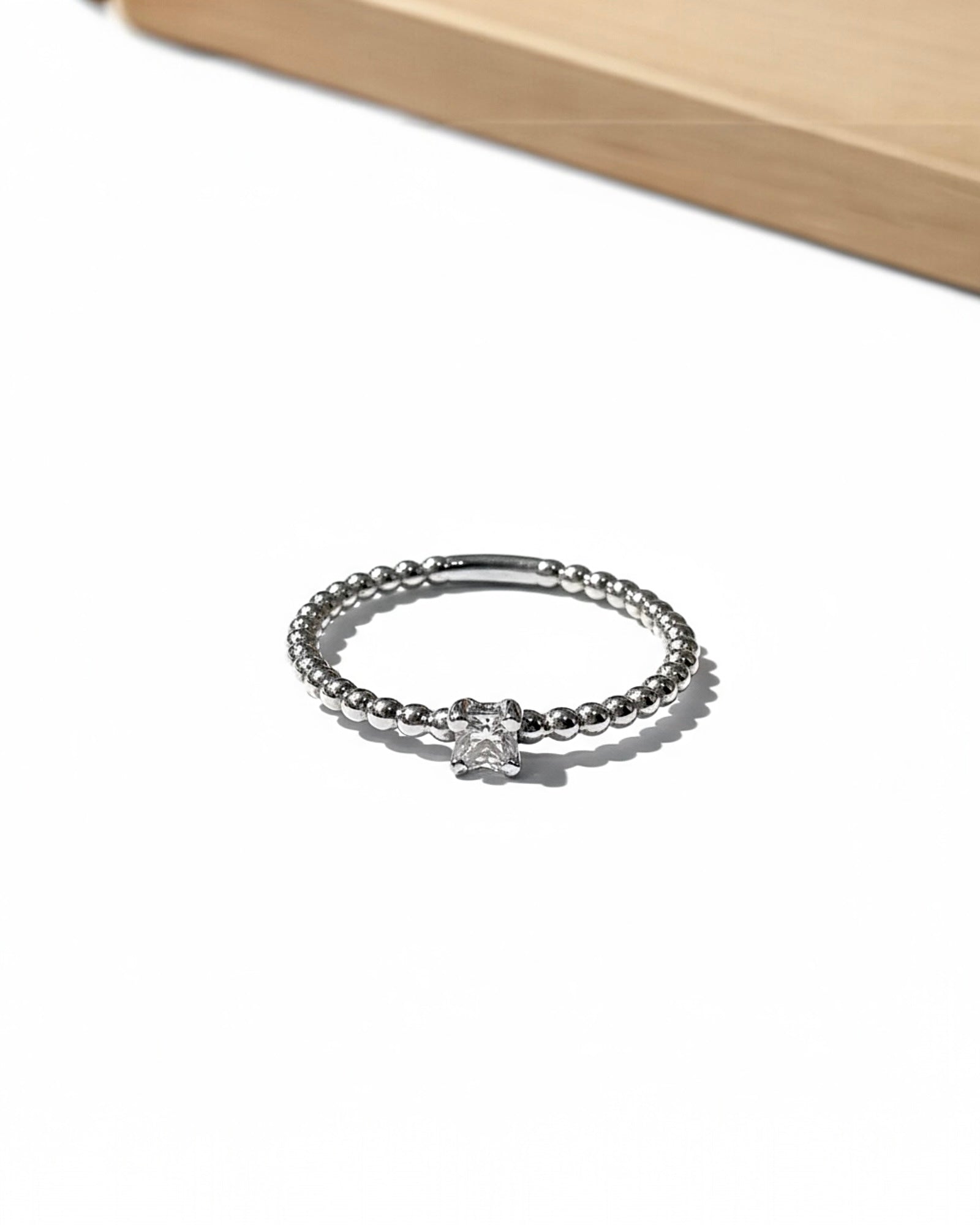 Solitaire Engagement Ring in White Gold