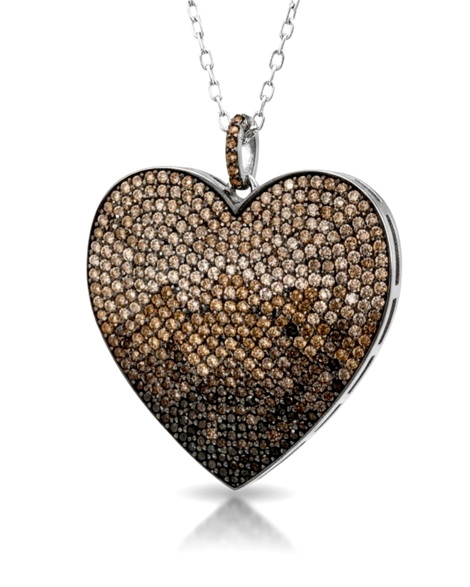 Long Heart Necklace or Double Wrap Necklace