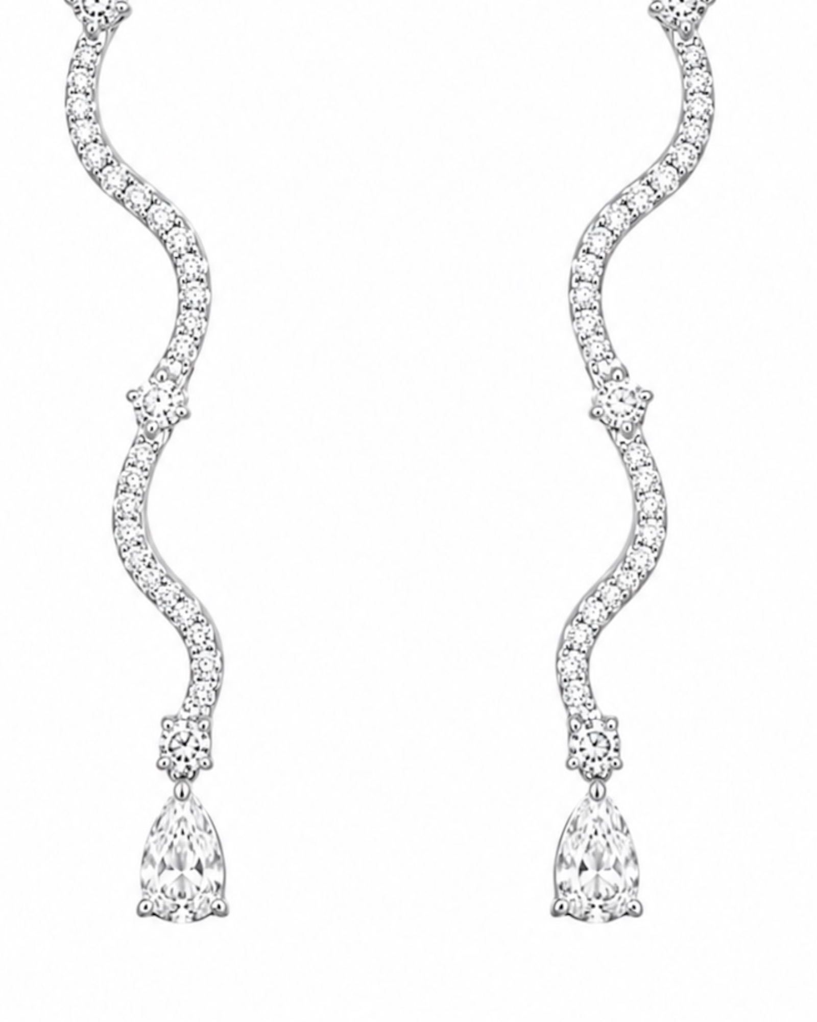 Brincos Encanto com Gota em Prata