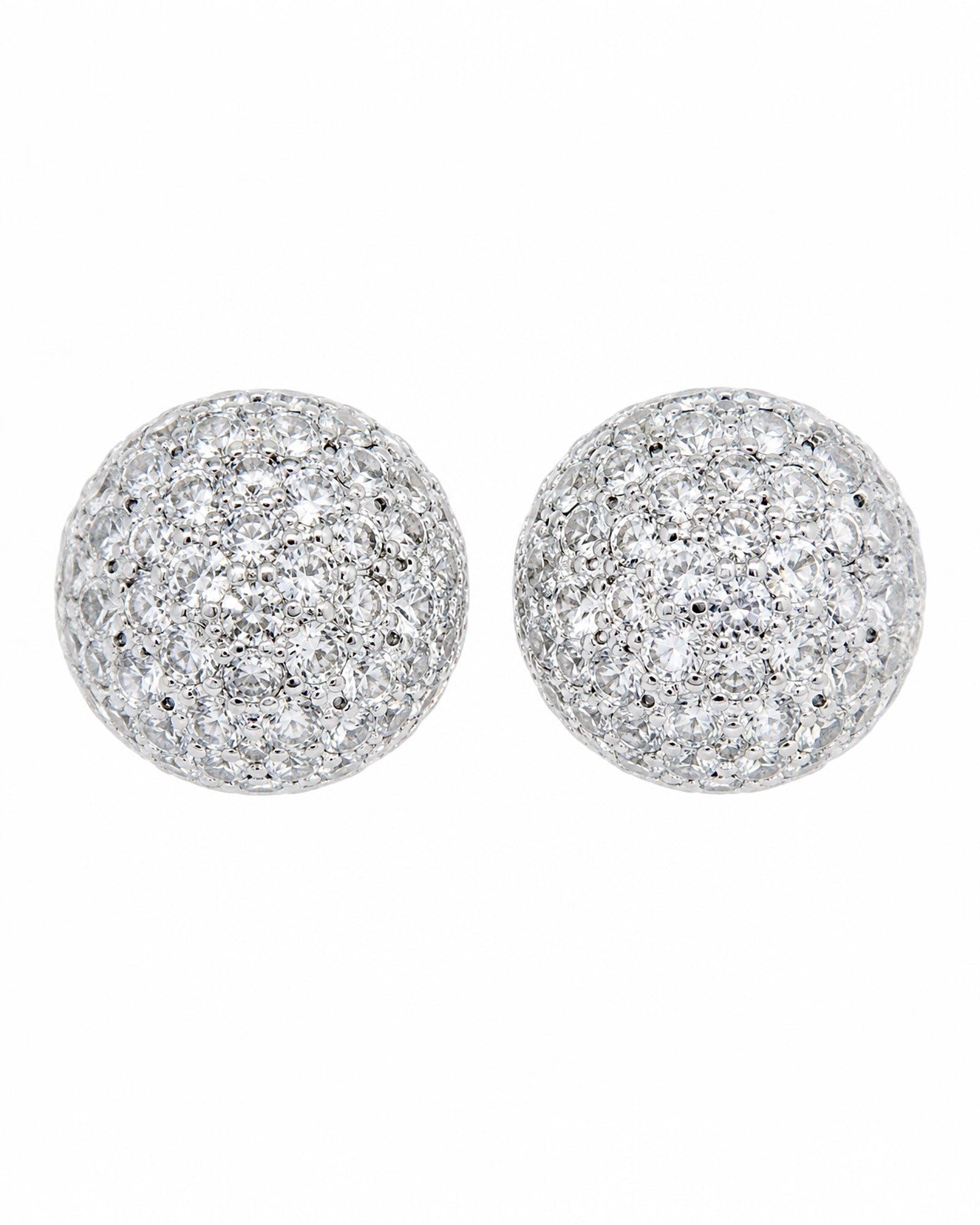 Sparkling Silver Earrings