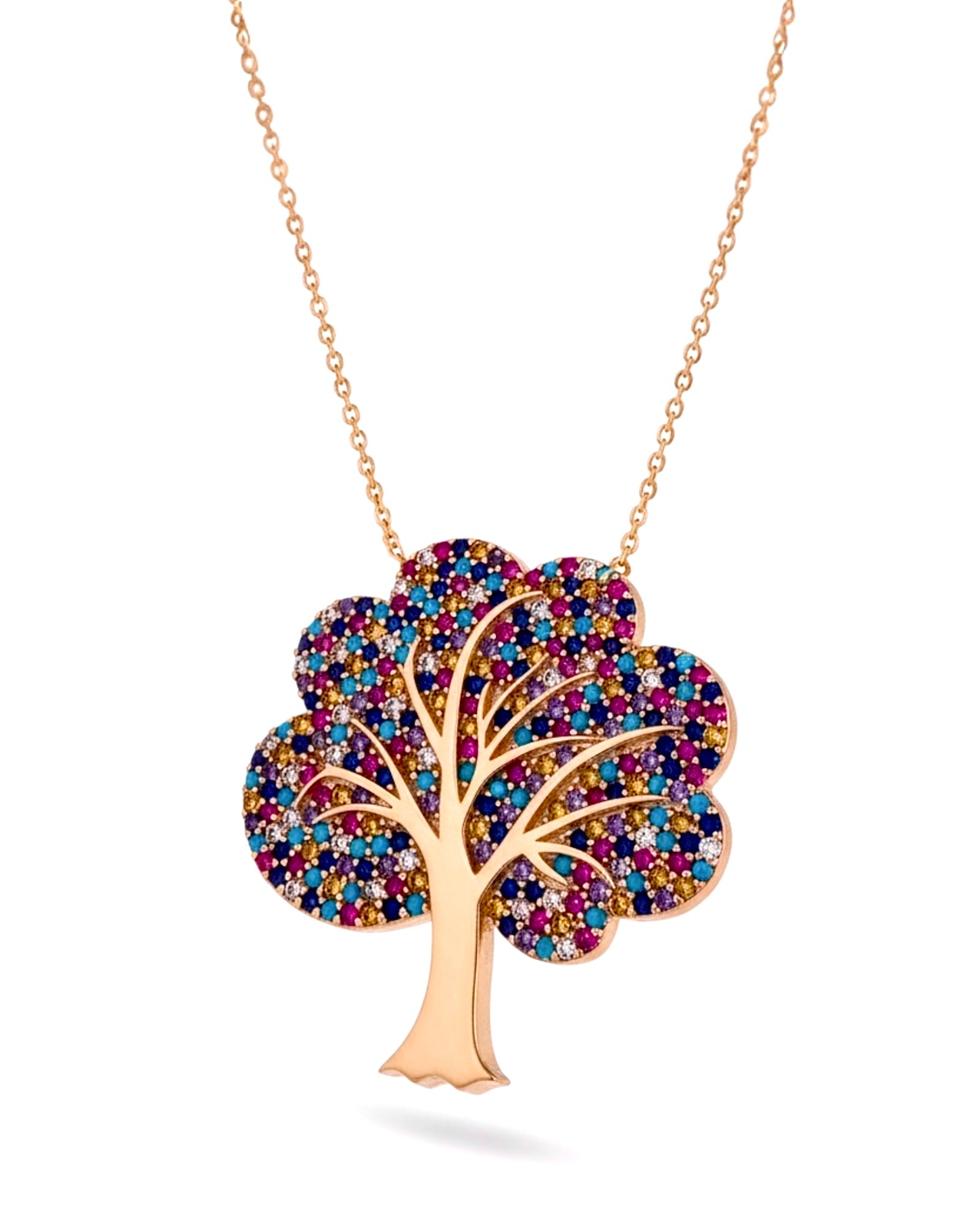 Colorful Tree of Life Necklace