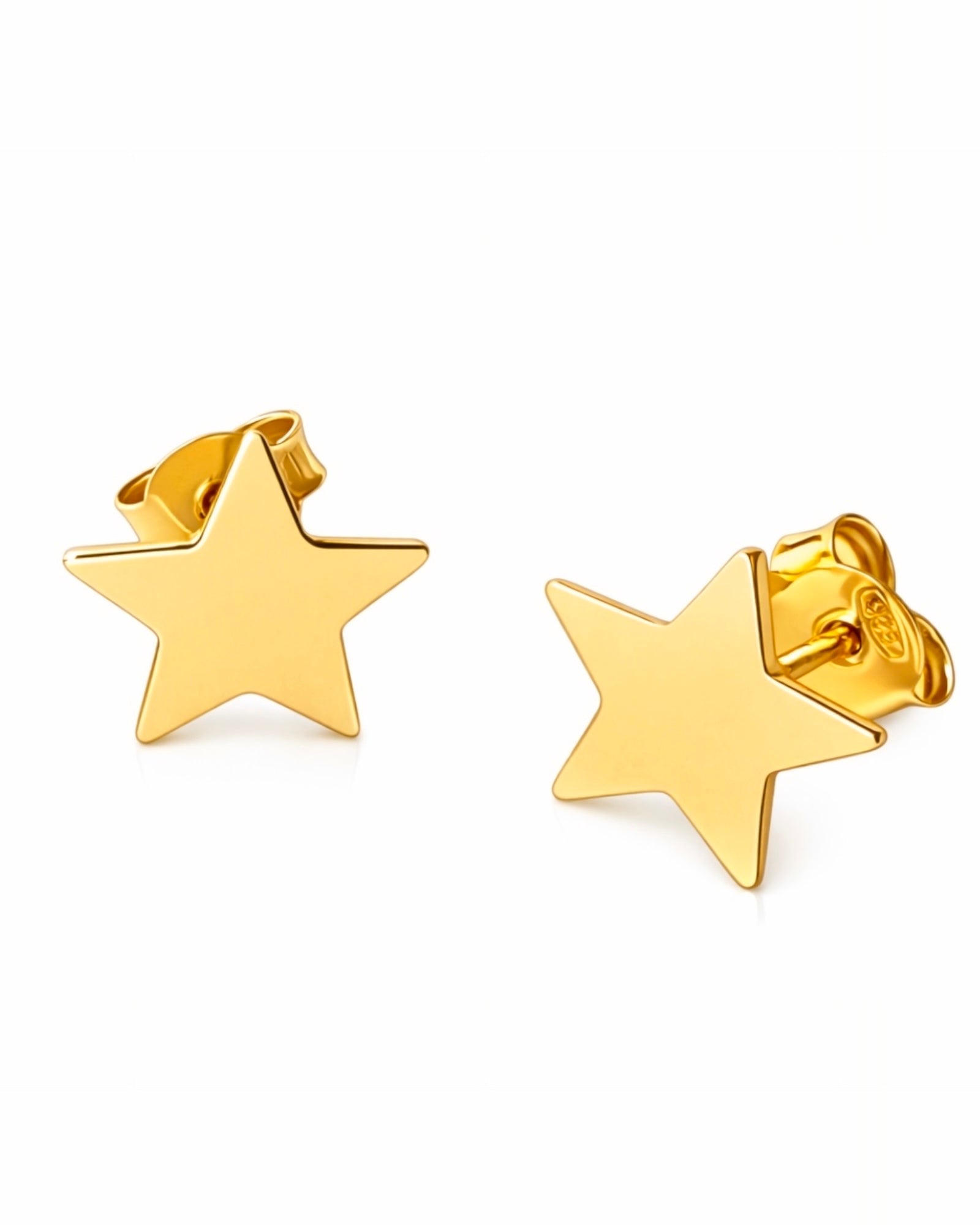Star Earrings in Gold-Plated Silver