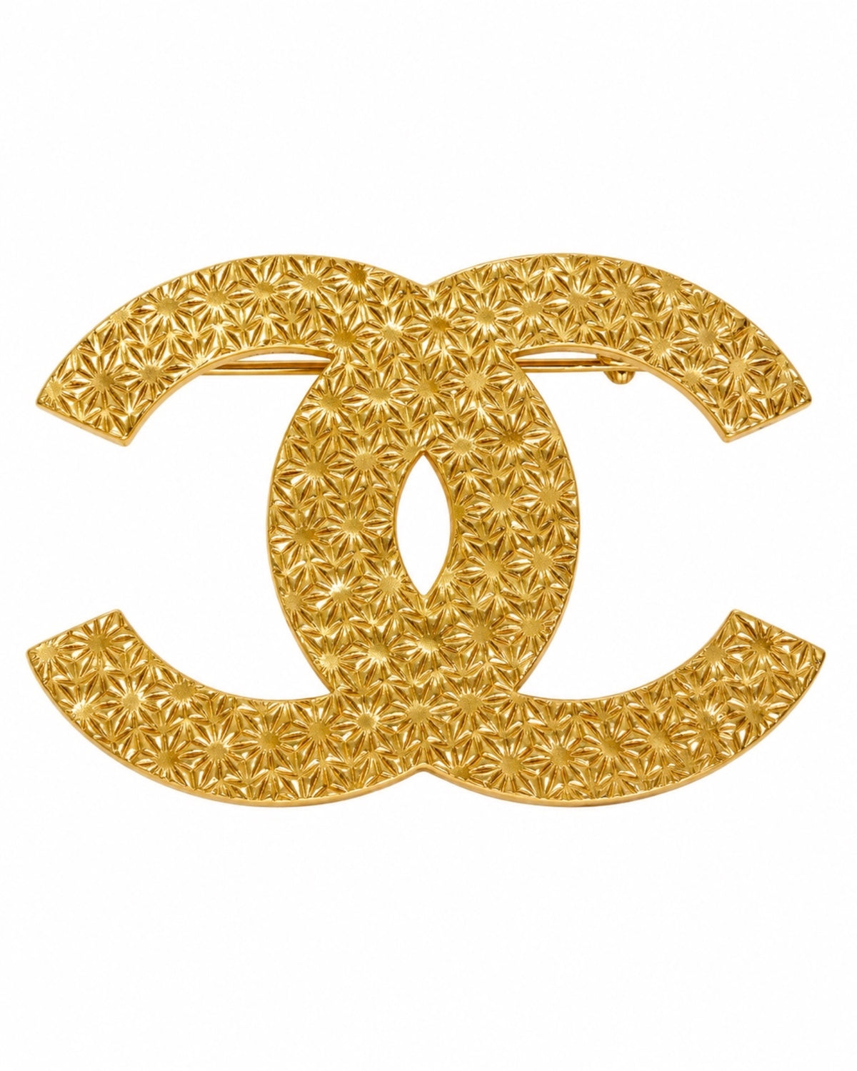 Gold-plated silver charm pin