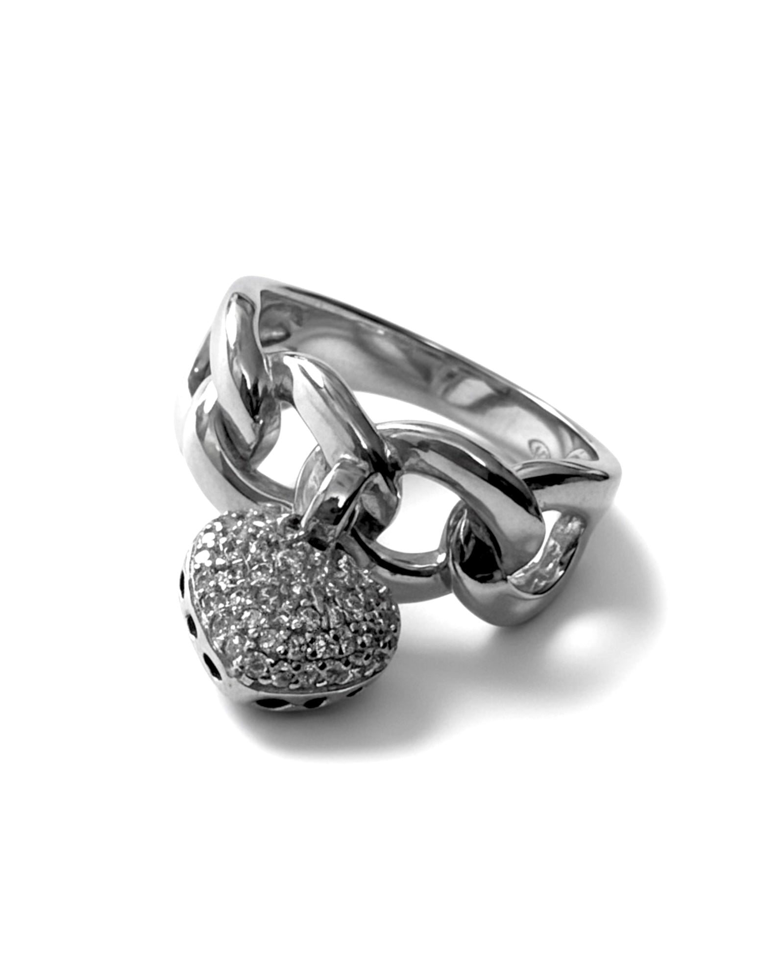 Anel Coração em prata