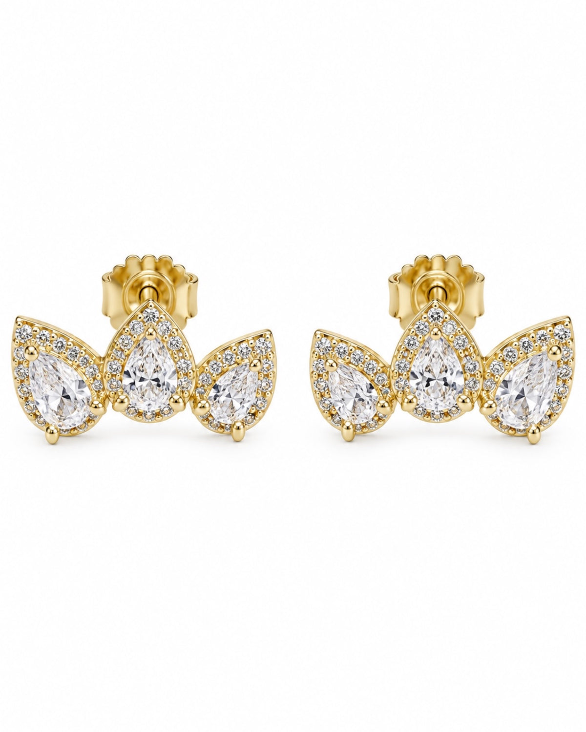 Sparkling Silver Earrings