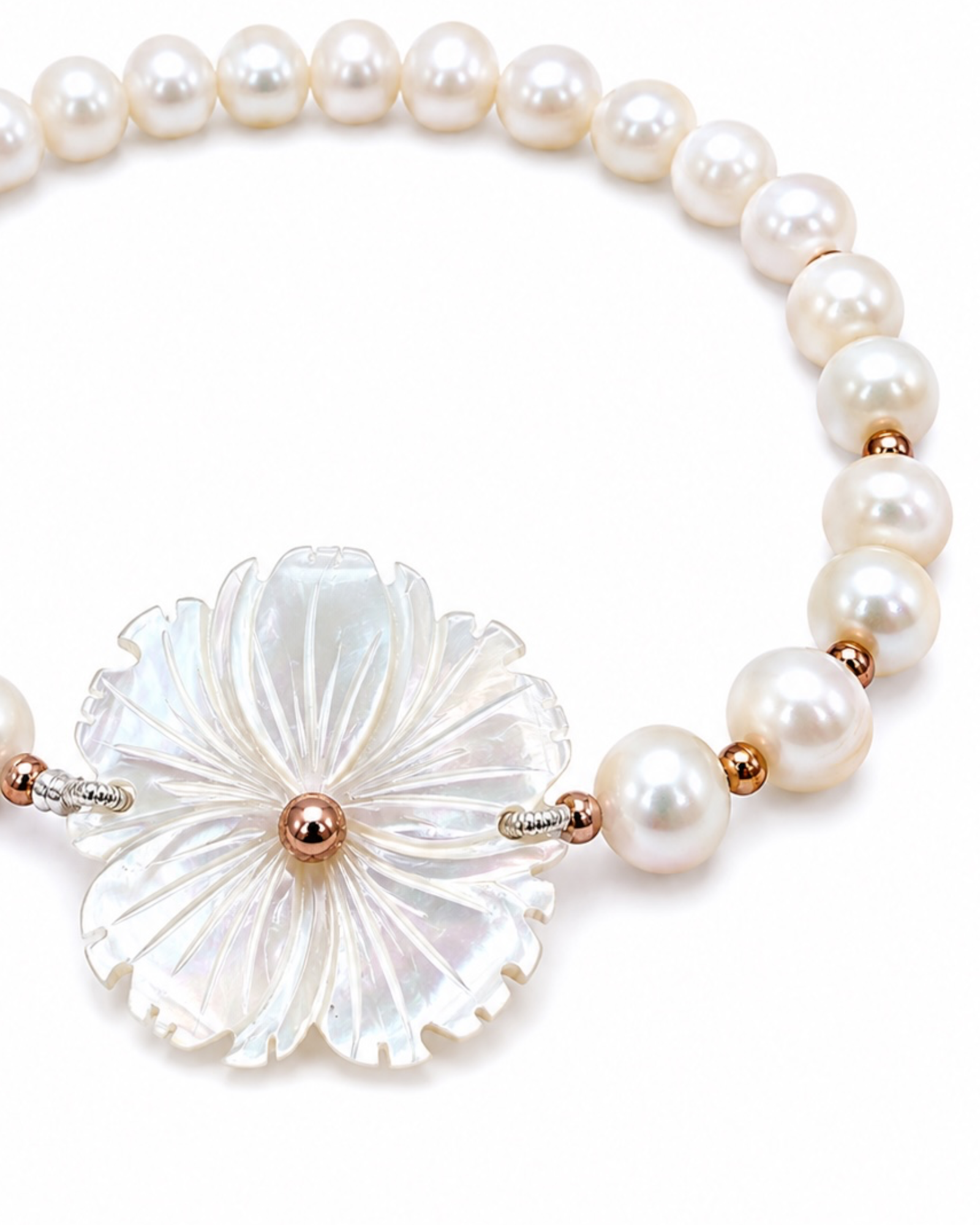 Pulseira Pérolas em Prata