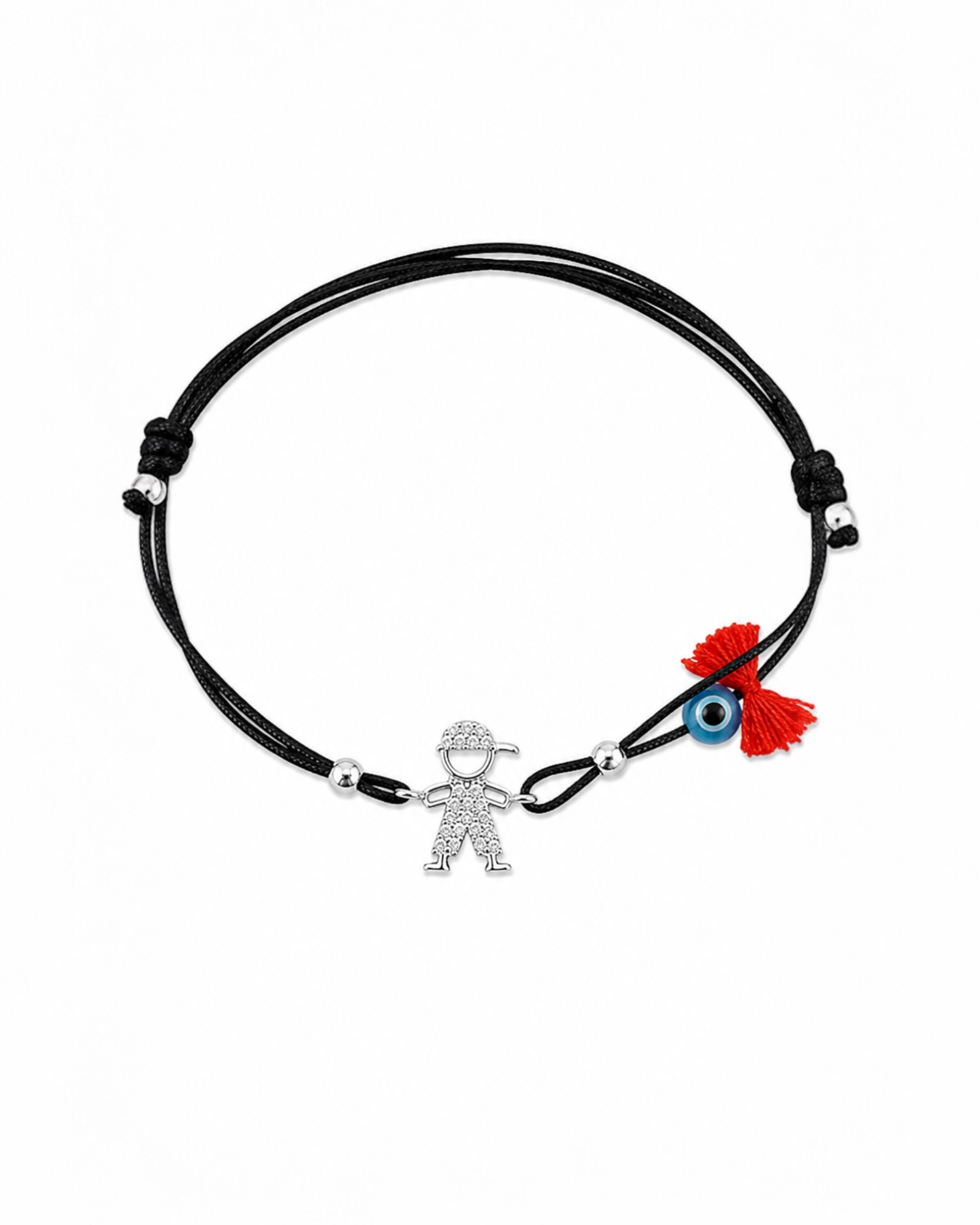 Pulseira Seda Menino em Prata