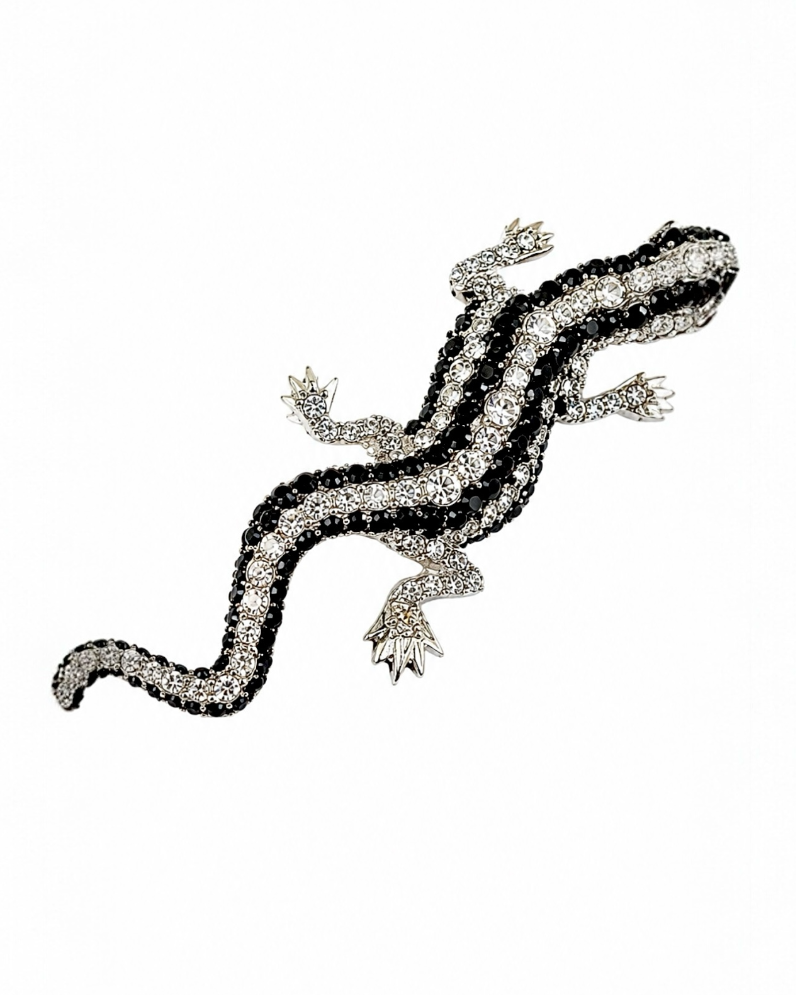 Alfinete Lagarto  em Prata