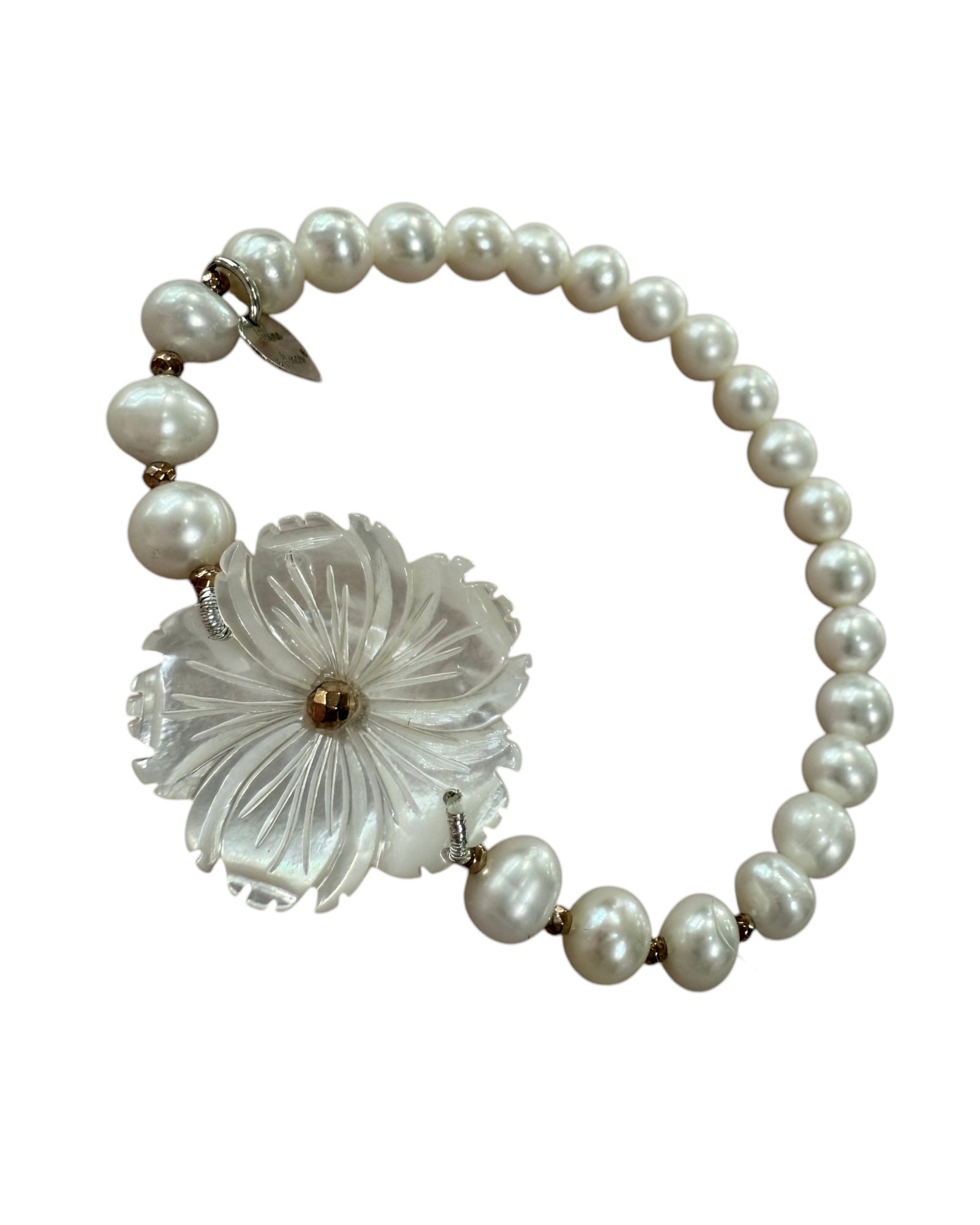 Pulseira Pérolas em Prata