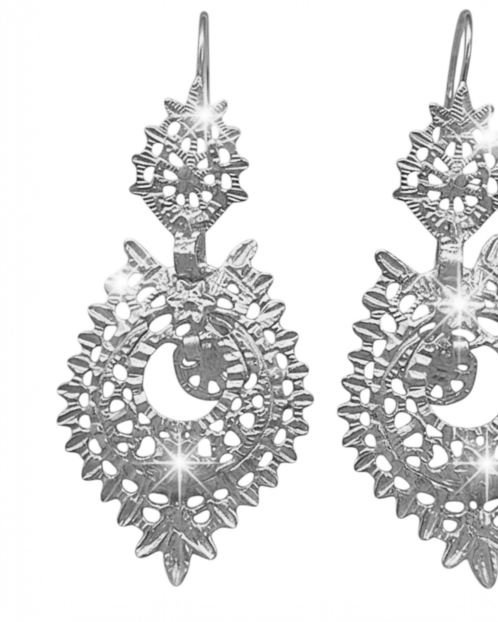 Brincos à Rainha em Prata (com gancho) Nº5