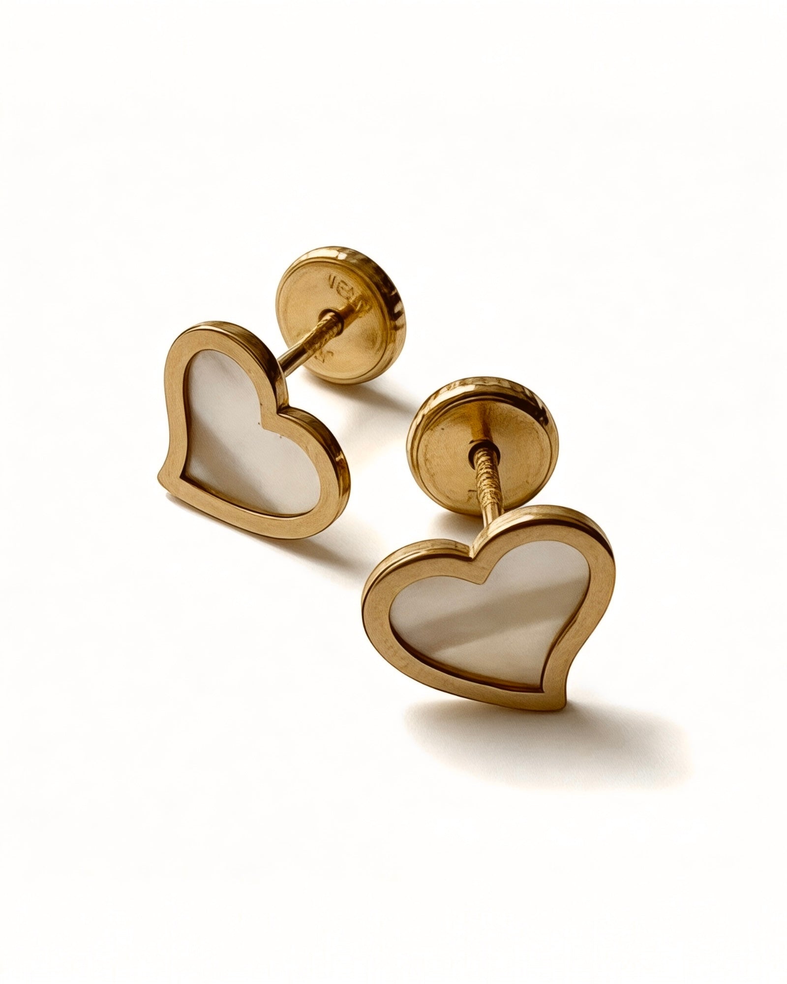 Gold Heart Earrings