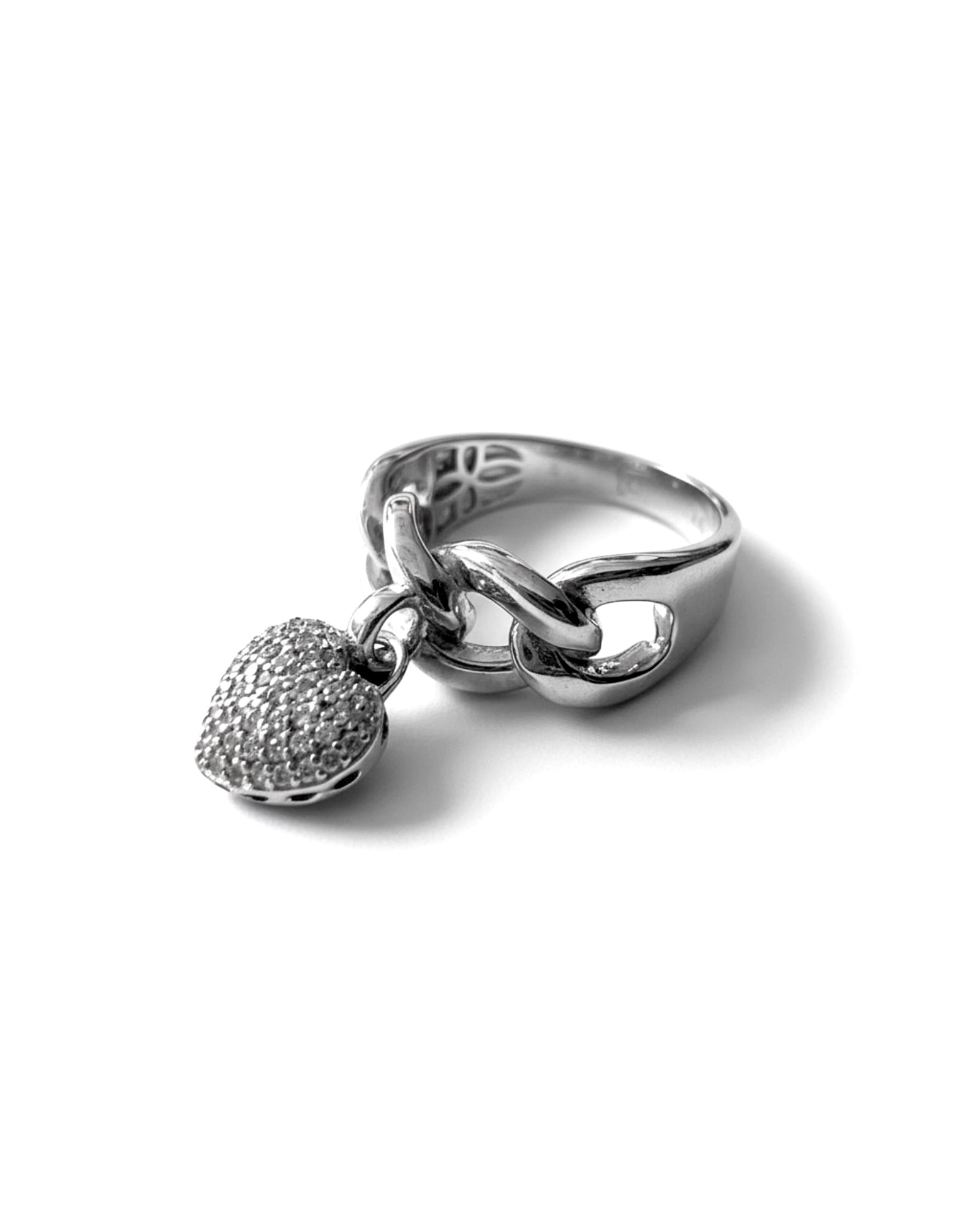 Anel Coração em prata