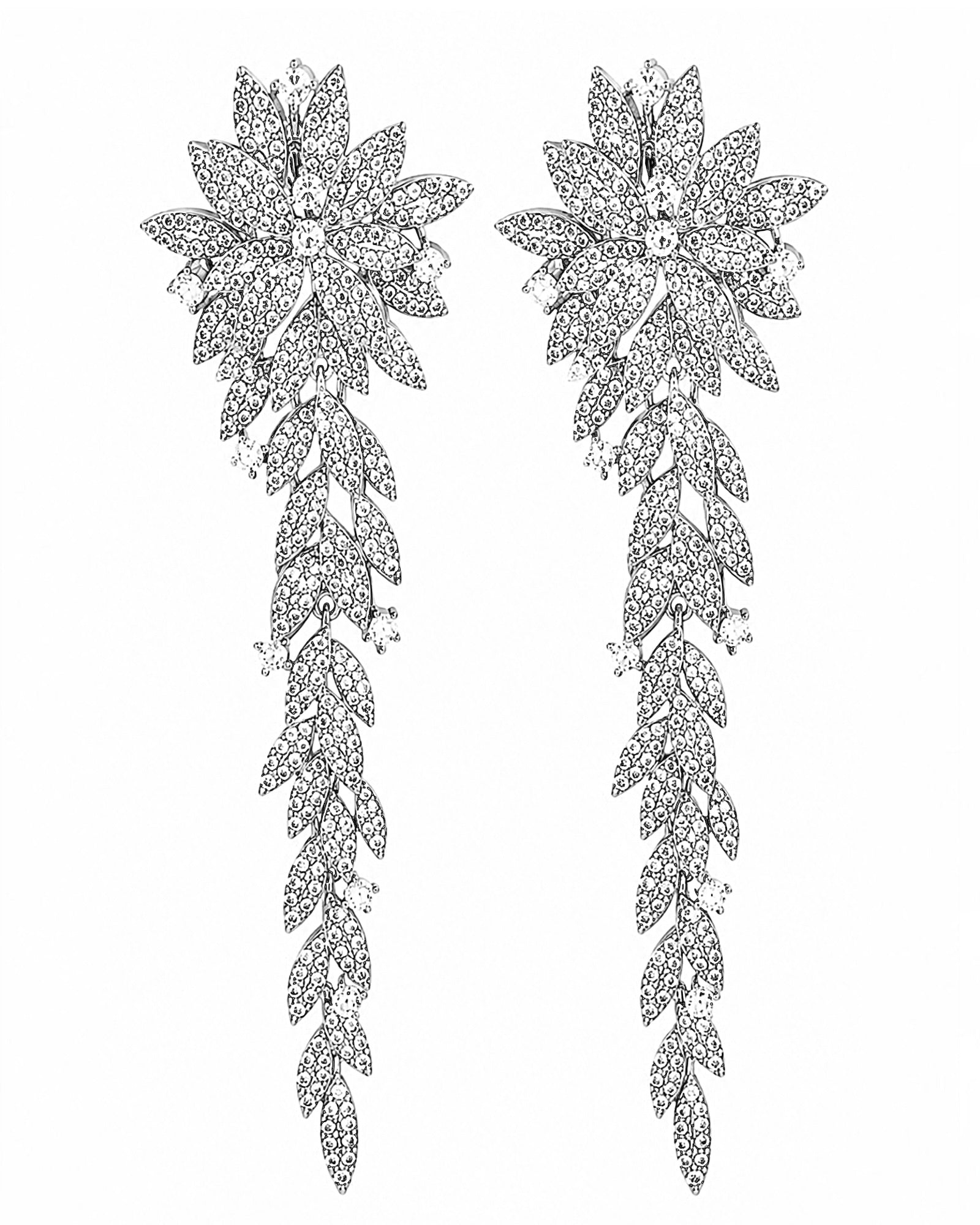 Silver Flower Earrings