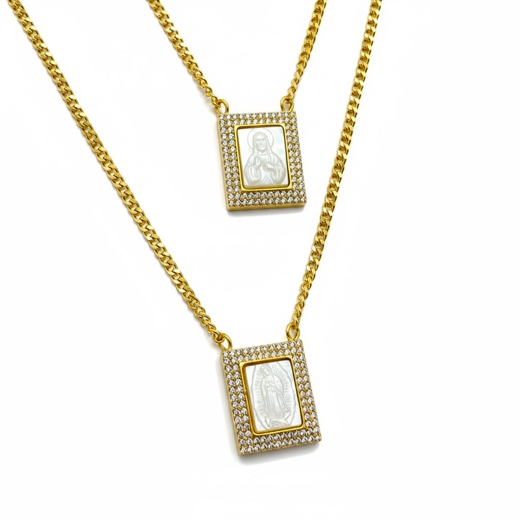 God Guide You Silver Scapular - Men