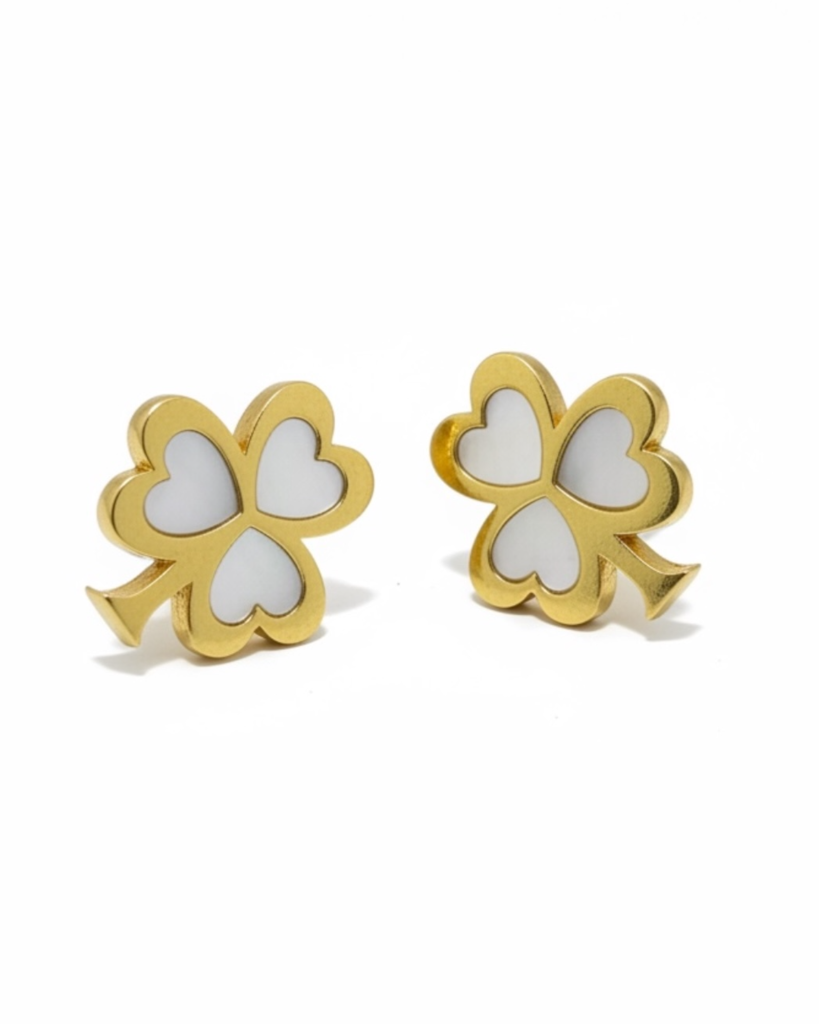 Gold Clover Earrings
