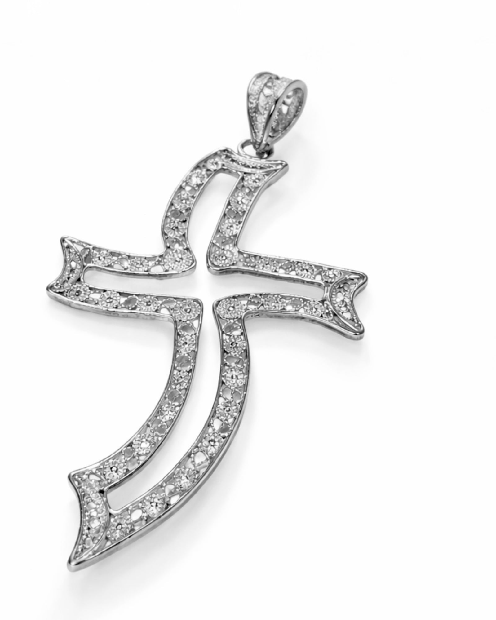Silver Filigree Cross Medal
