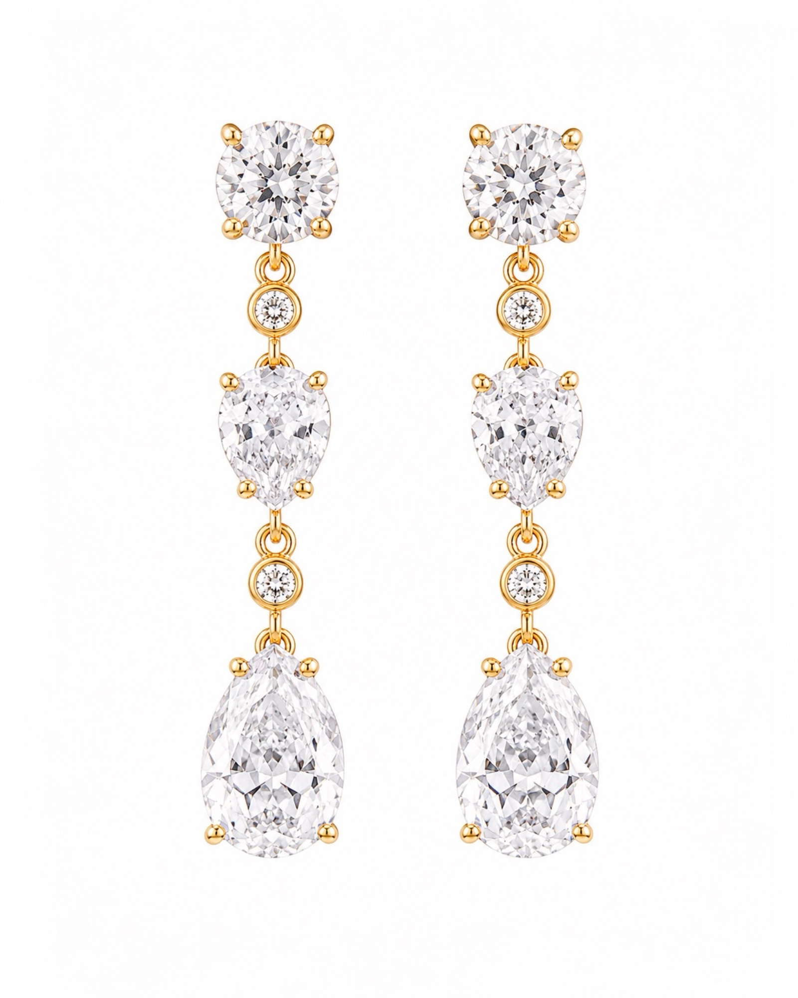 Rose Gold Teardrop Earrings