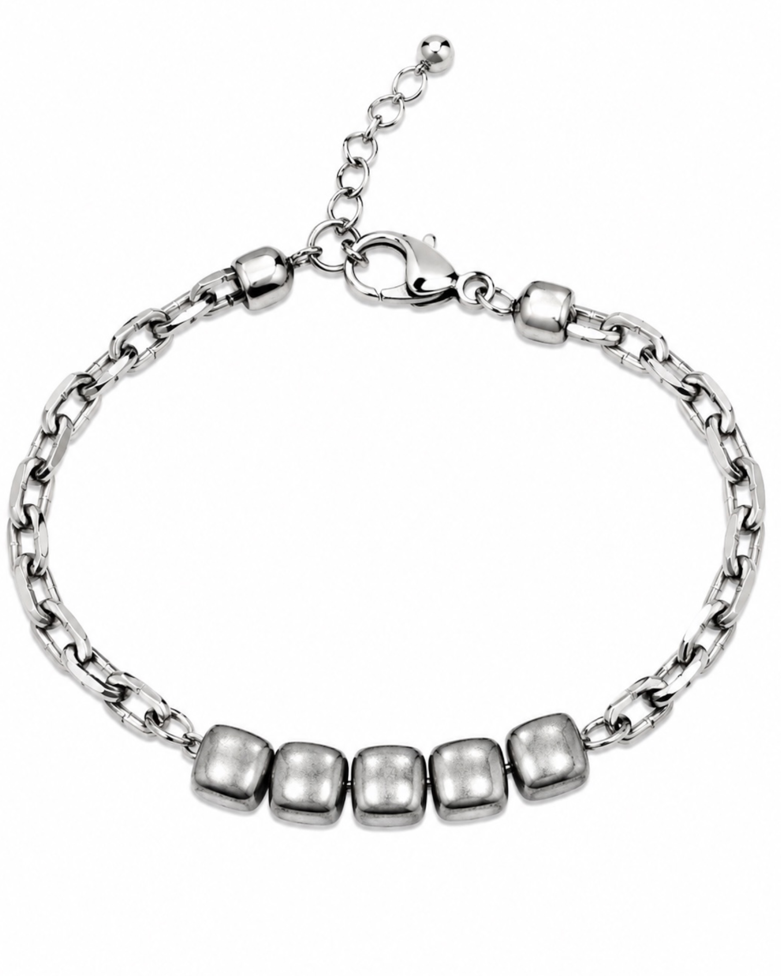 Pulseira Pepitas em Prata de Homem