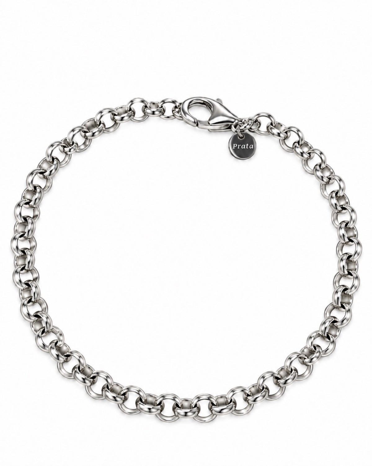 Pulseira Corrente em Prata - 20cm