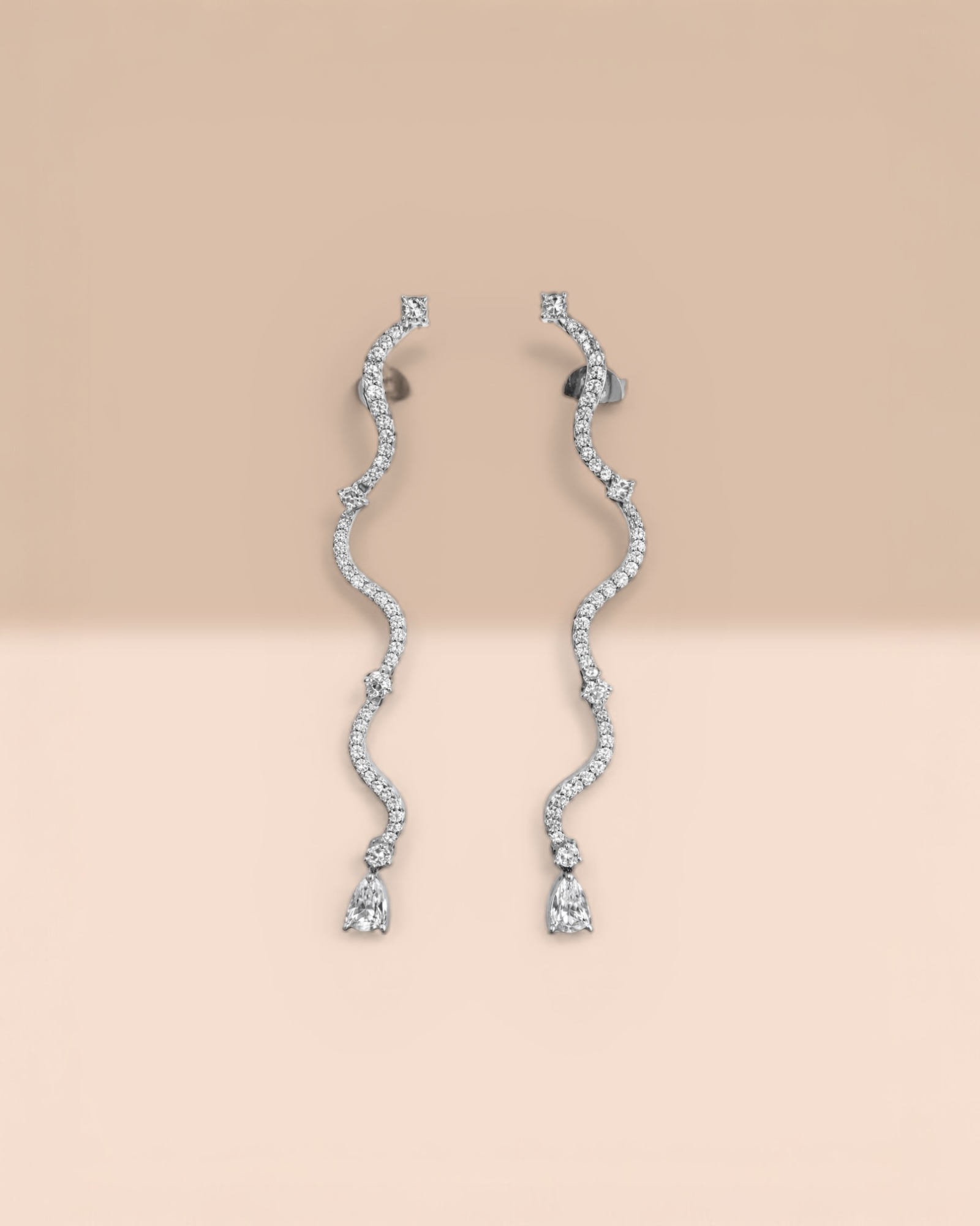 Charming Drop Earrings in Silver