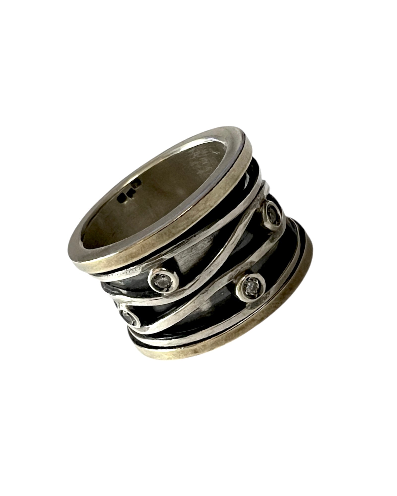 Anti-Stress Ring/Wedding Ring in Silver and Gold